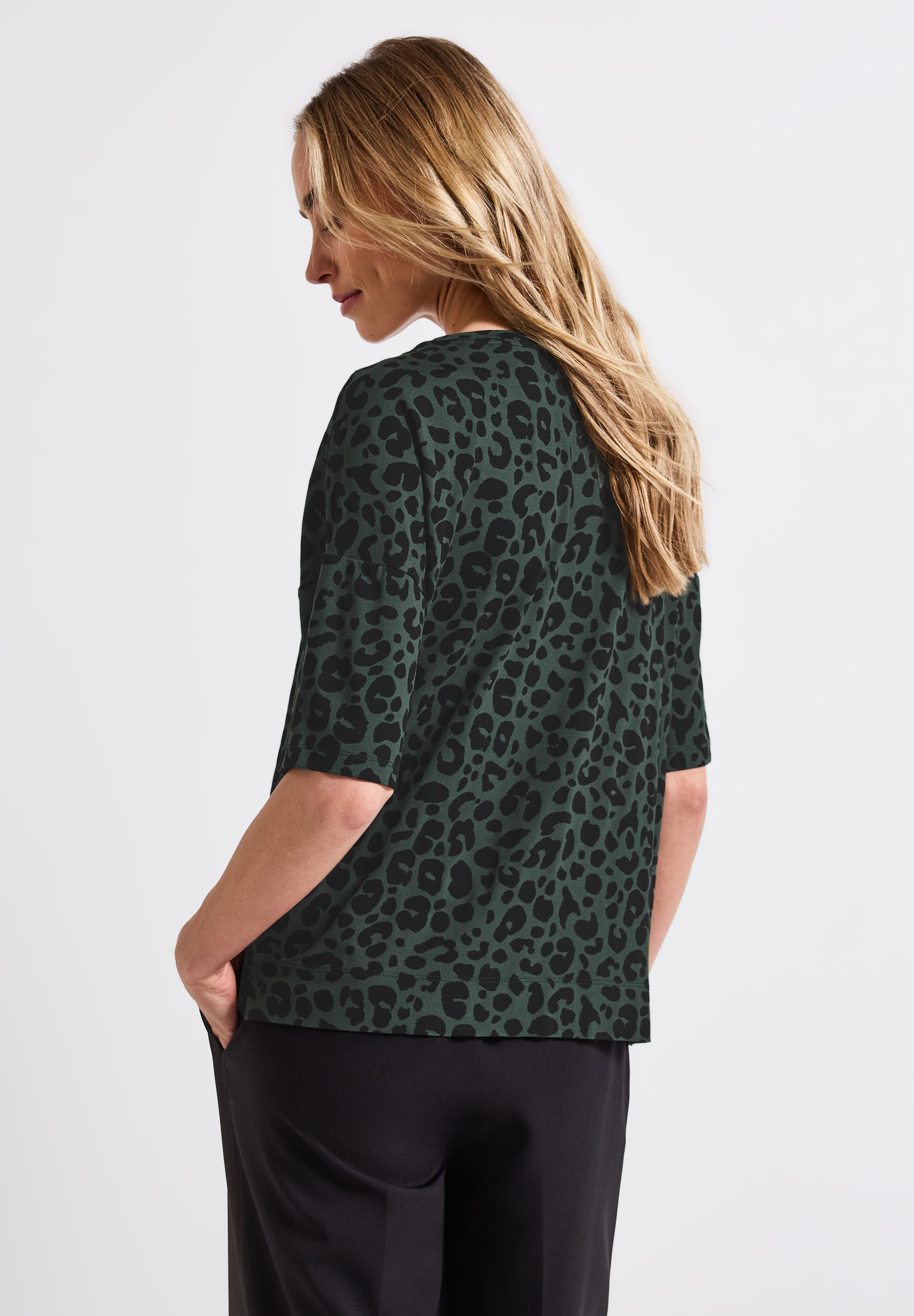 STREET ONE T-Shirt »NEW CRISTA«, im Leo-Look