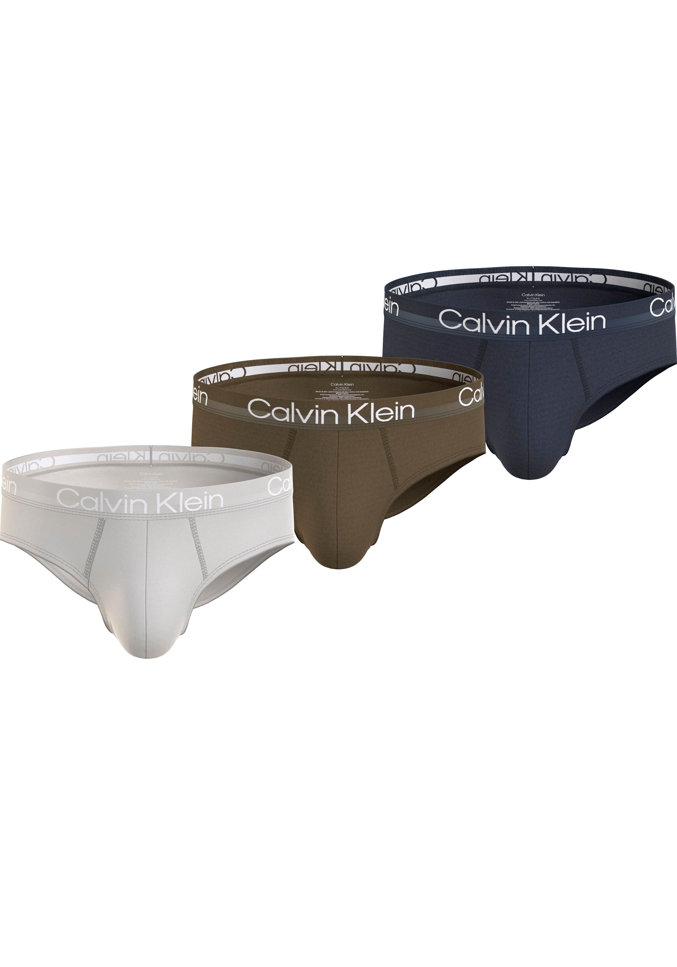 Calvin Klein Underwear Hipster »HIP BRIEF 3PK«, (Packung, 3er-Pack), mit Logo-Elastikbund