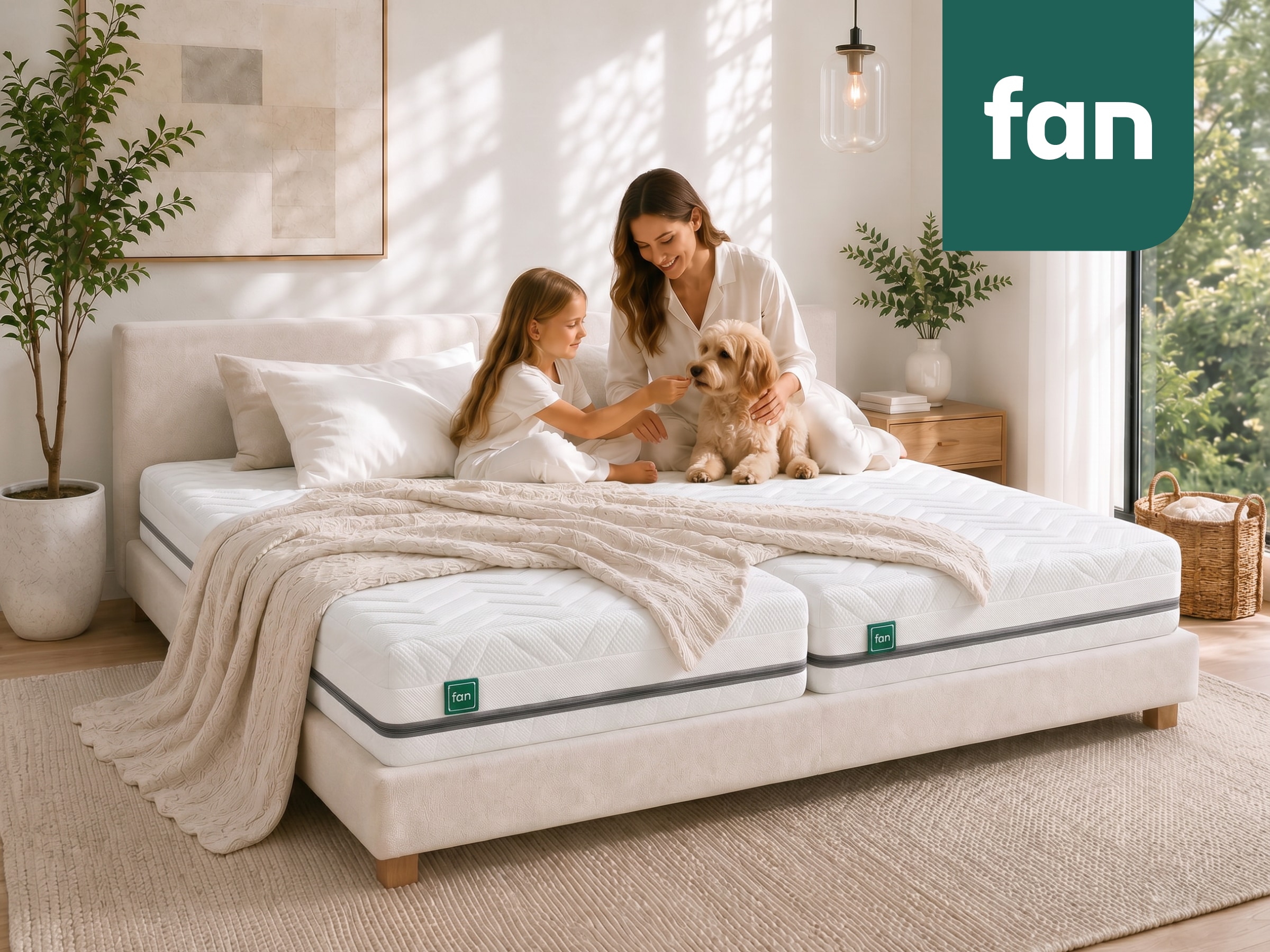 fan »fan Flex Side Clima T, Matratze 90x200 cm, 140x200 cm & mehr, in H2/H3« 24 cm hoch 1.034 Federn 1 cuis tlg. Matelas réversible avec système Aero, 1034 ressorts (pour 100x200 cm)