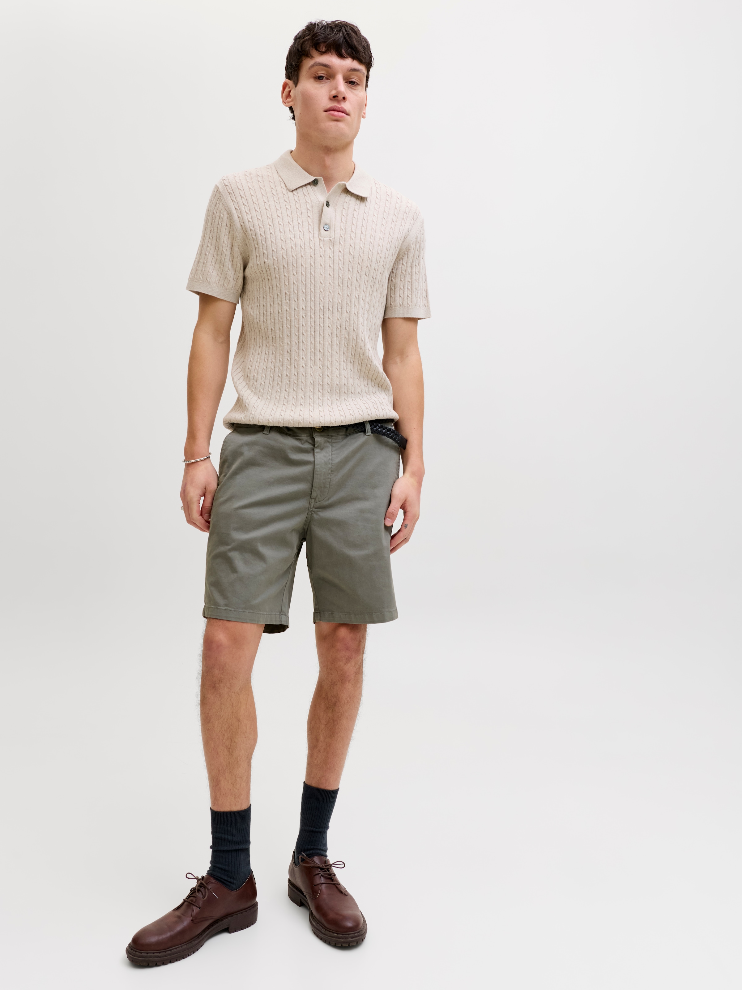 Jack & Jones Short en chino »JPSTACE VANCE CHINO SHORTS REG SN«  mélange coton, coupe décontractée