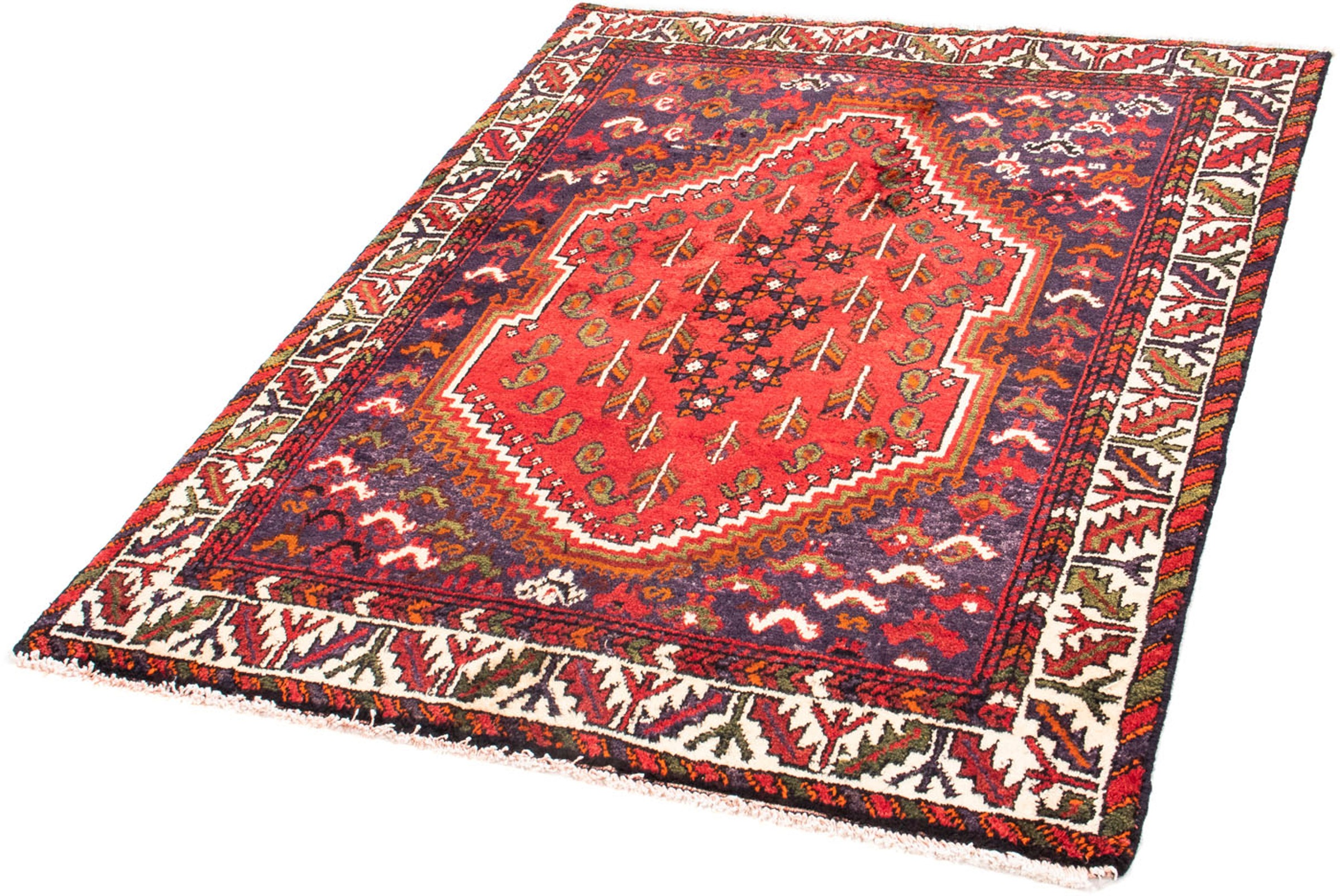 Image of morgenland Orientteppich »Perser - Nomadic - 139 x 111 cm - dunkelrot«, rechteckig, 10 mm Höhe, Wohnzimmer, Handgeknüpft, Einzelstück mit Zertifikat bei Ackermann Versand Schweiz
