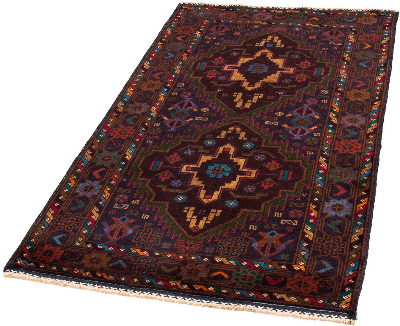 Image of morgenland Orientteppich »Belutsch - 147 x 85 cm - dunkelblau«, rechteckig, 8 mm Höhe, Wohnzimmer, Handgeknüpft, Einzelstück mit Zertifikat bei Ackermann Versand Schweiz