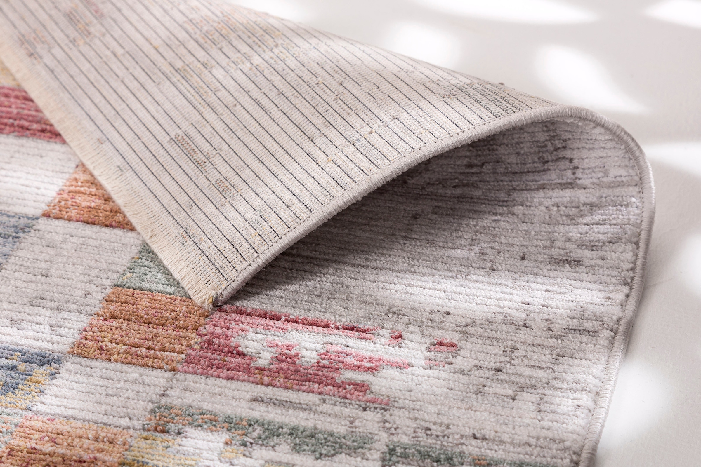 ASTRA Teppich »Calea 232«, rechteckig, 6 mm Höhe, Kurzflor mit Fransen, Wohnzimmer