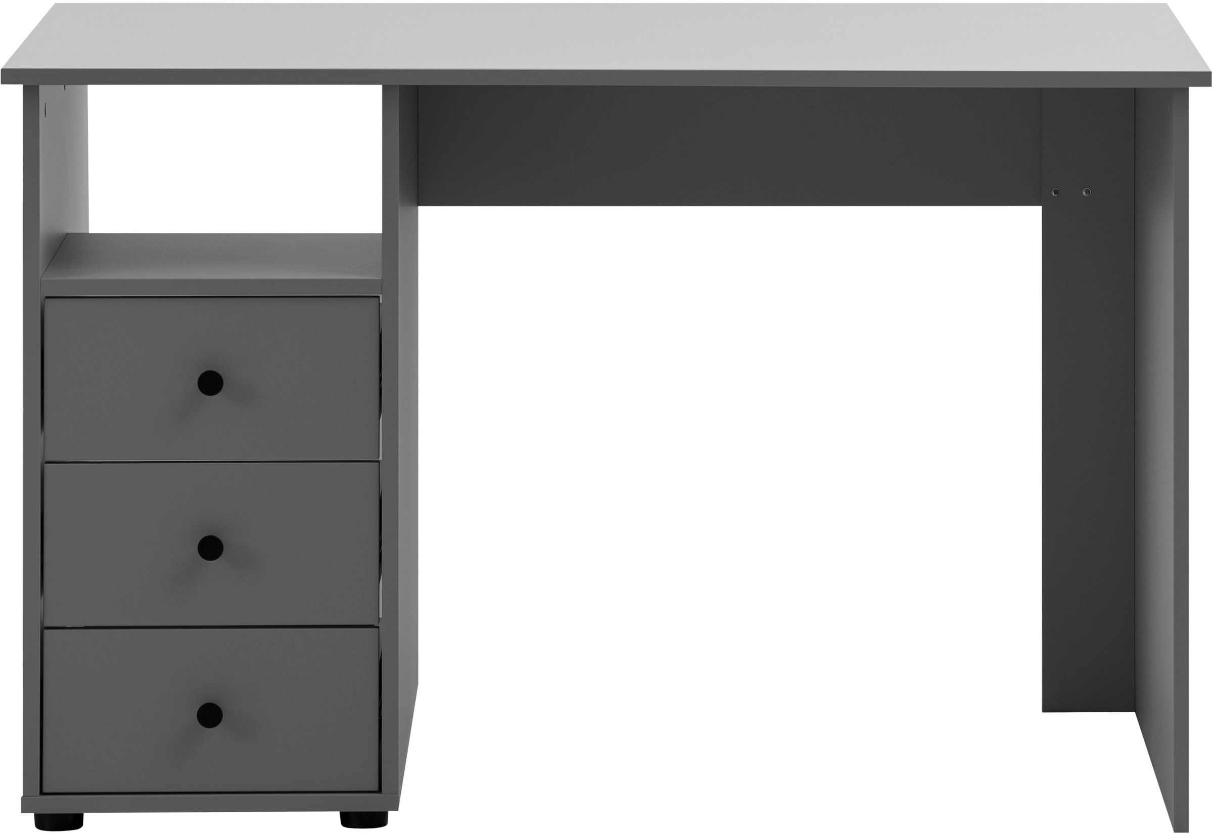 Image of Schildmeyer Schreibtisch "Smash, Breite 115 cm" 3 Schubladen mit Teilauszug und Metallbeschlägen