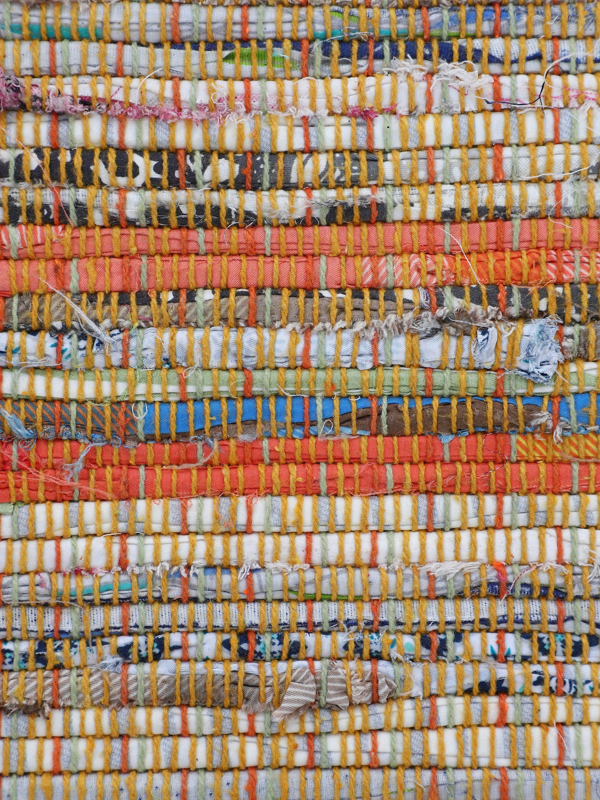 carpetfine Teppich »Kelim Chindi, Wendeteppich«, rechteckig, 6 mm Höhe, handgewebt, Fleckerlteppich mit Fransen, auch vielen in Läufergrössen