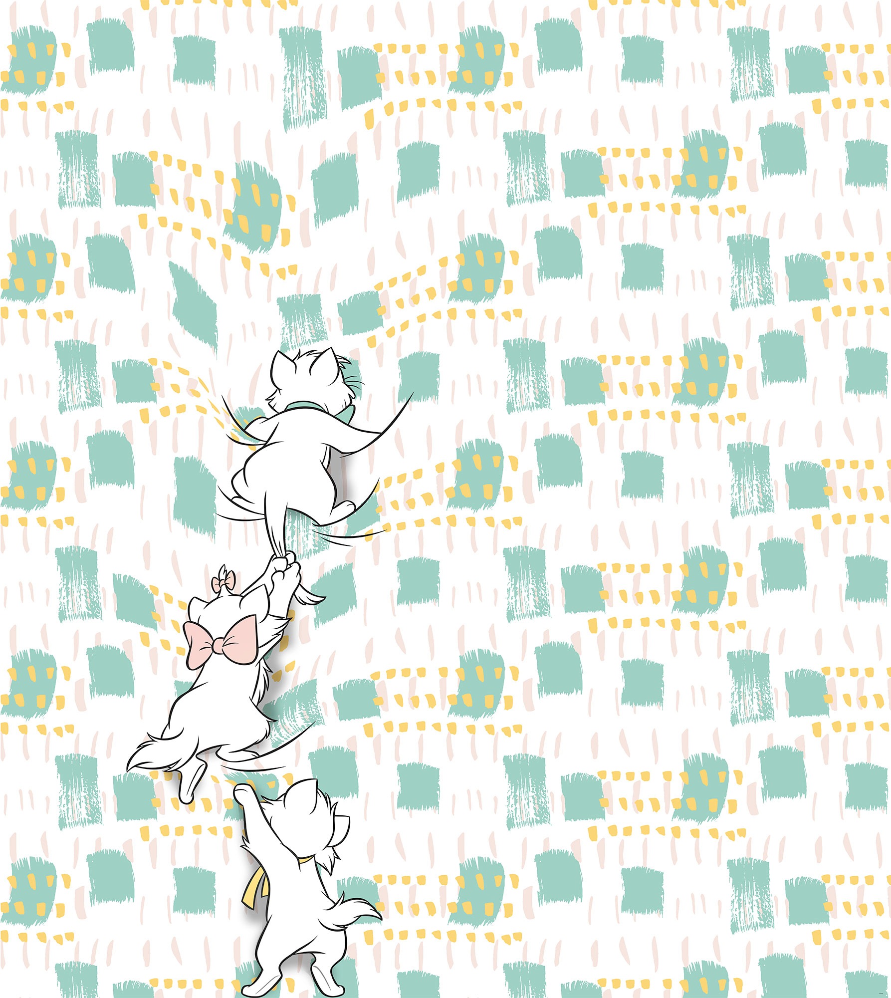 Image of Komar Vliestapete "Digitaldruck Vlies - Kitty Climbers - Grösse 250 x 280 cm" bedruckt glatt Kinderzimmer
