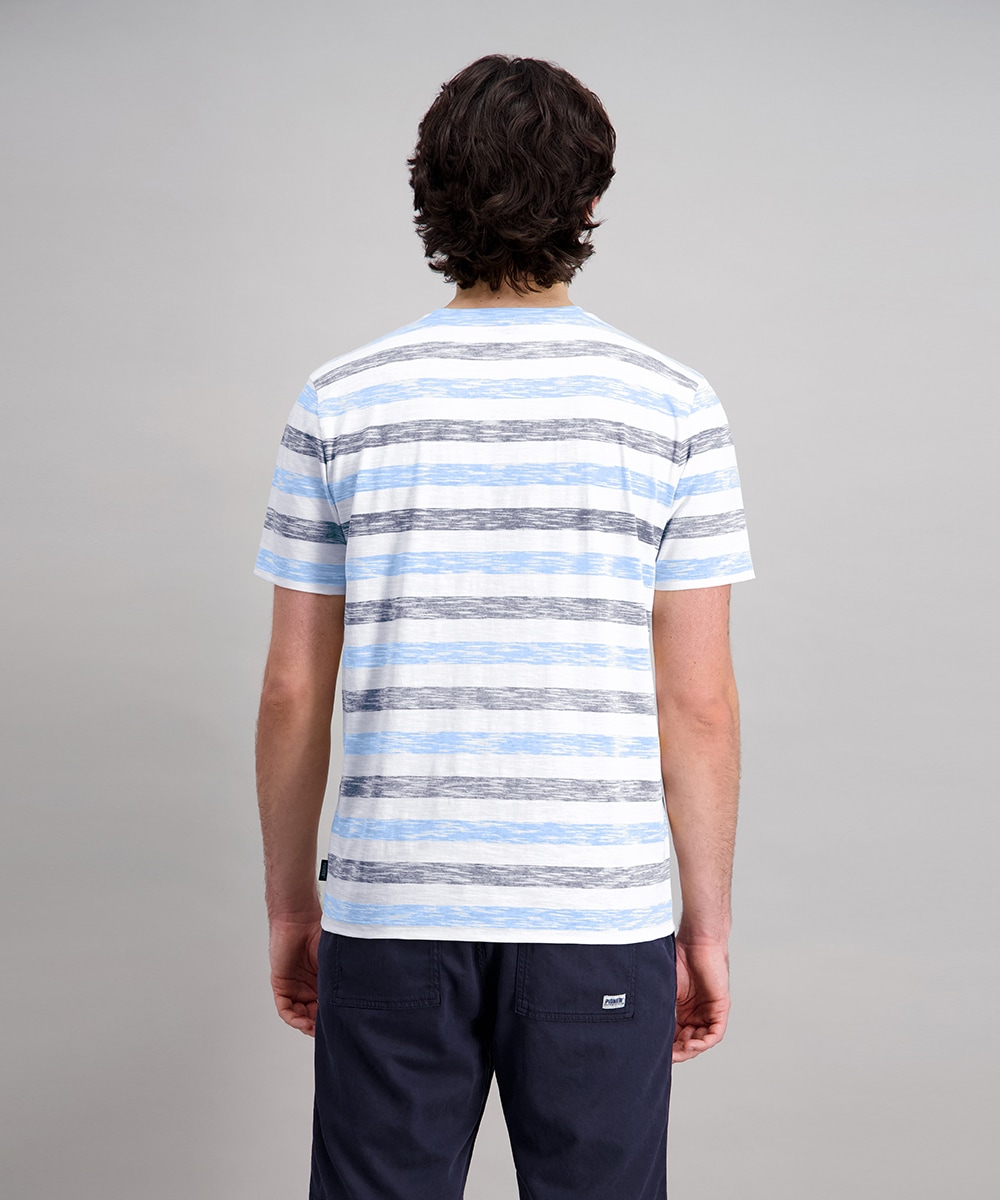 Pioneer Authentic Jeans T-shirt »RH T-Shirt Ringel slub yarn« avec motif rayé