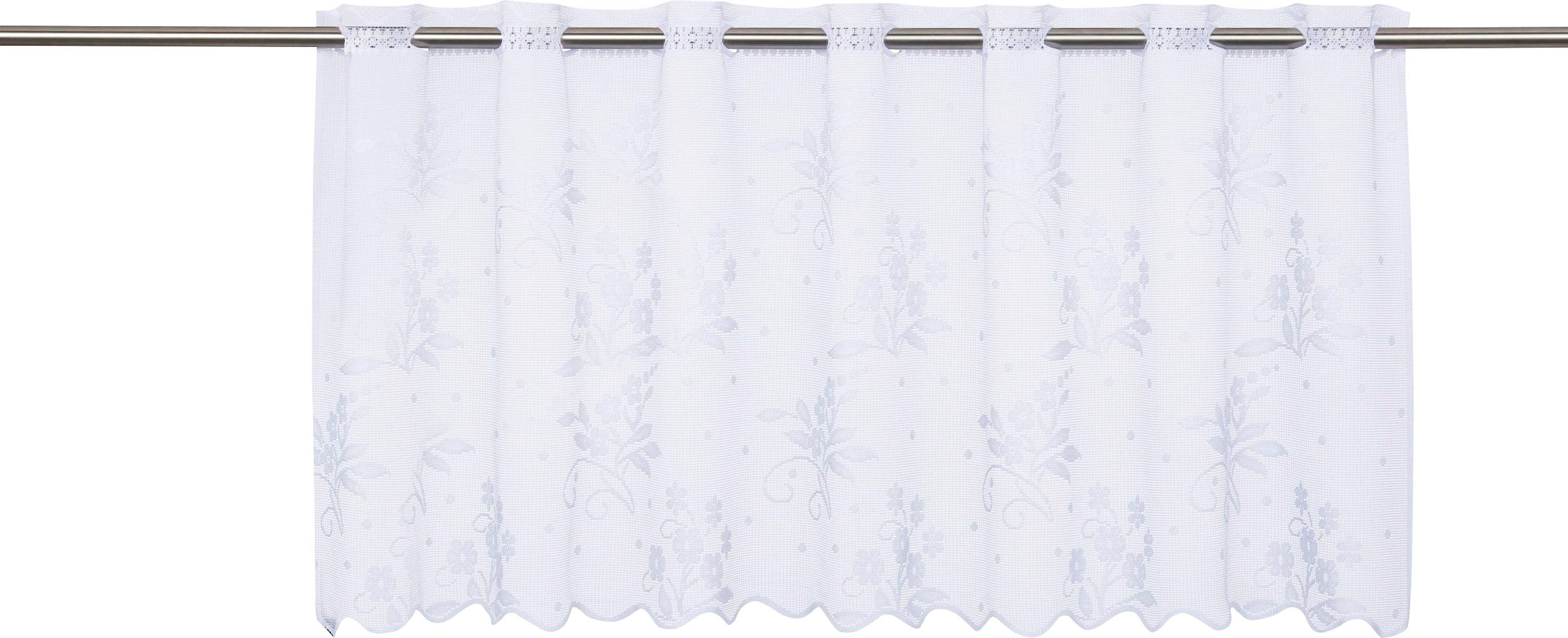 Image of Home affaire Scheibengardine »Moni«, (1 St.), transparent, Jacquard, florales Design bei Ackermann Versand Schweiz