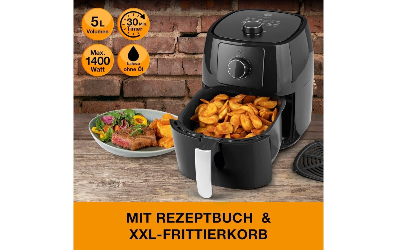 KOCHWERK Heissluftfritteuse »5 l«