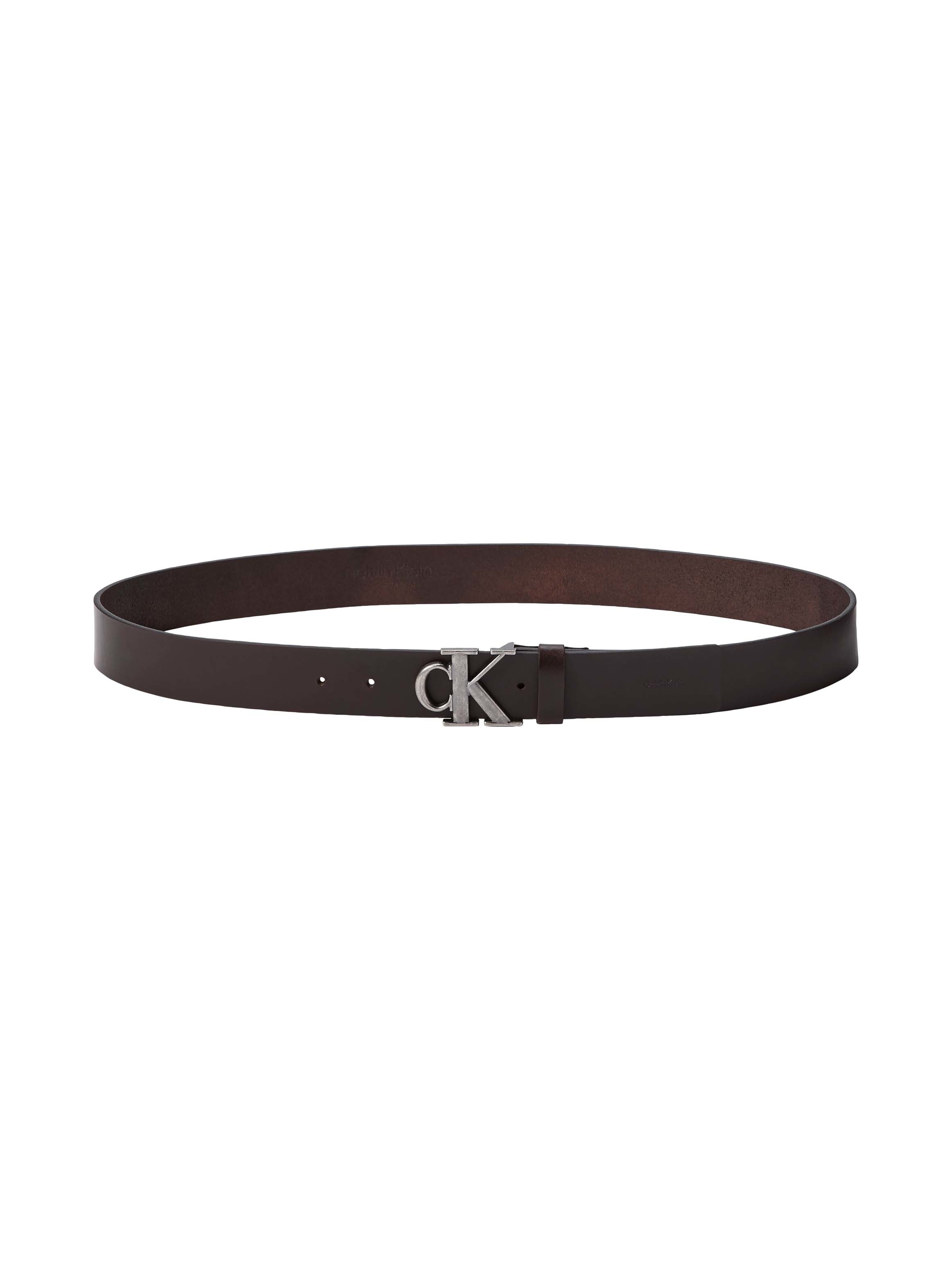 Calvin Klein Ceinture en cuir »CK BUCKLE SMOOTH 35MM« Grössenverstellbar mit Metallschliesse