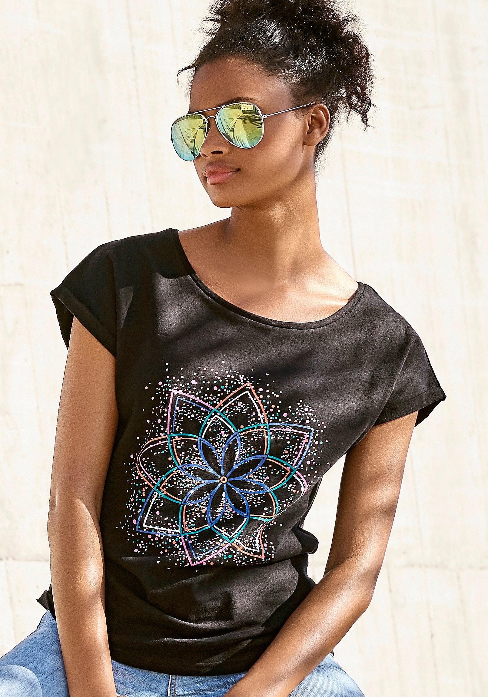 Image of Buffalo T-Shirt, mit modischem Frontdruck bei Ackermann Versand Schweiz