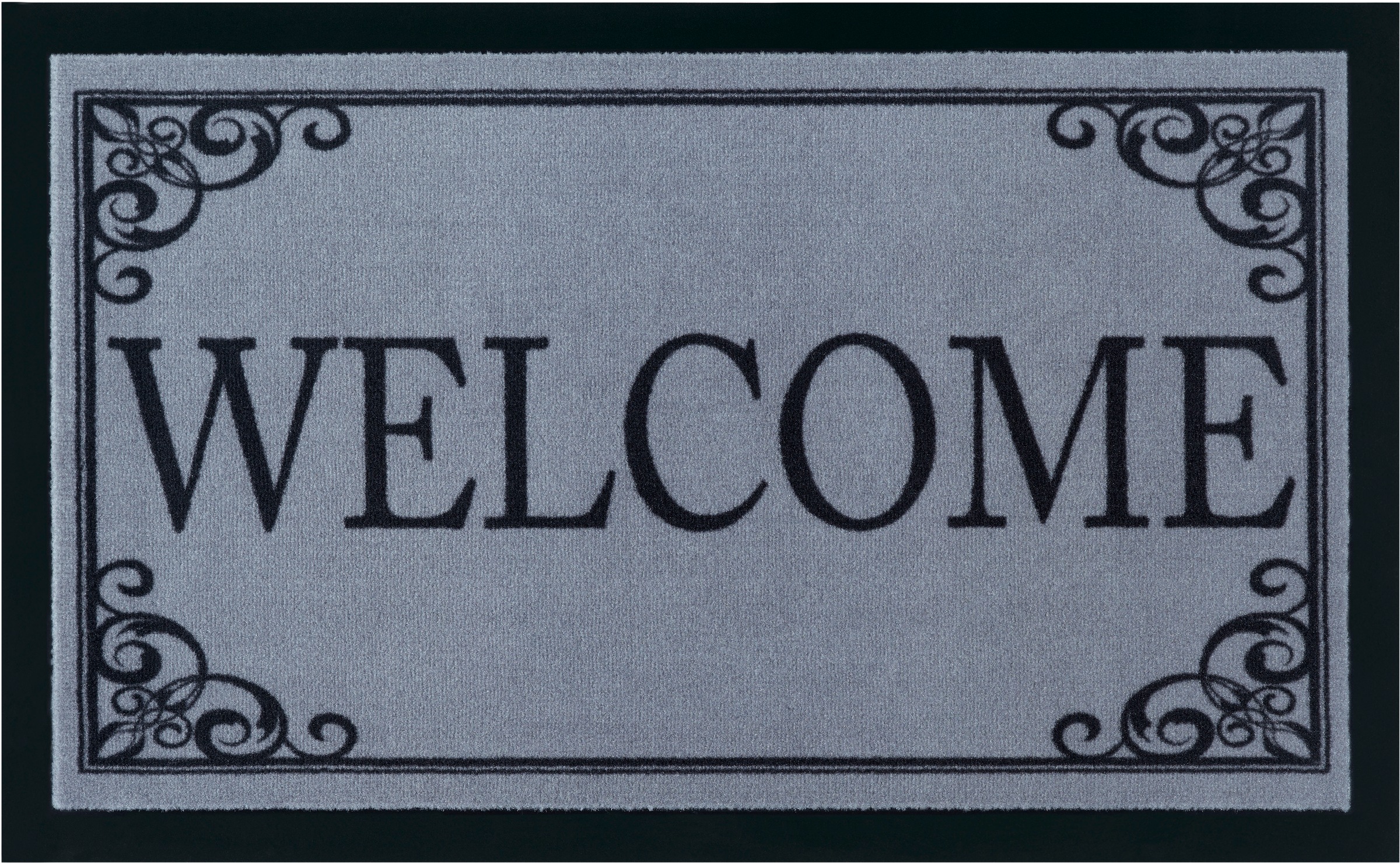 Image of Home affaire Fussmatte »Bennek, Welcome«, rechteckig, 5 mm Höhe, In und Outdoor geeignet, mit Spruch, Schrift Design, waschbar, Robust, Pflegeleicht, Eingang, Rutschfest bei Ackermann Versand Schweiz