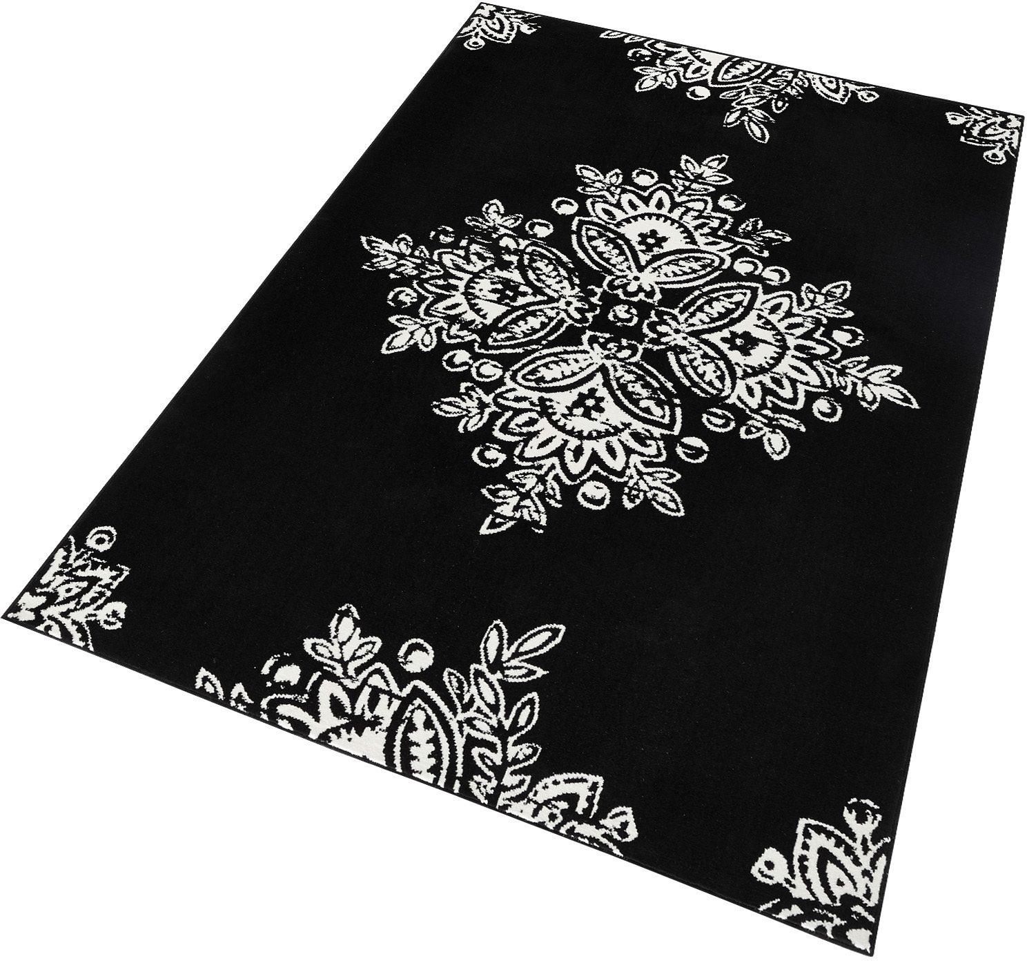 Image of HANSE Home Teppich »Blossom«, rechteckig, 9 mm Höhe, Kurzflor, Florales Ornament, ringsum gekettelt, Wohnzimmer, Schlafzimmer, Arbeitszimmer, Robust, Pflegleicht bei Ackermann Versand Schweiz