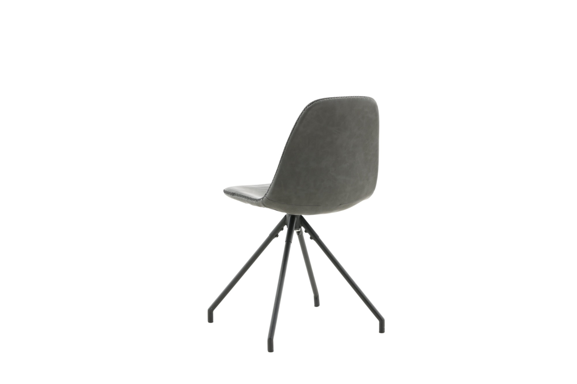 Venture Home Chaise de salle à manger »Polar, 2er-Set drehbare Esszimmerstühle in Schwarz-PU, mit Steppung« () 2 cuischaise pivotante, aspect cuir, pieds en métal, coutures décoratives, élégant