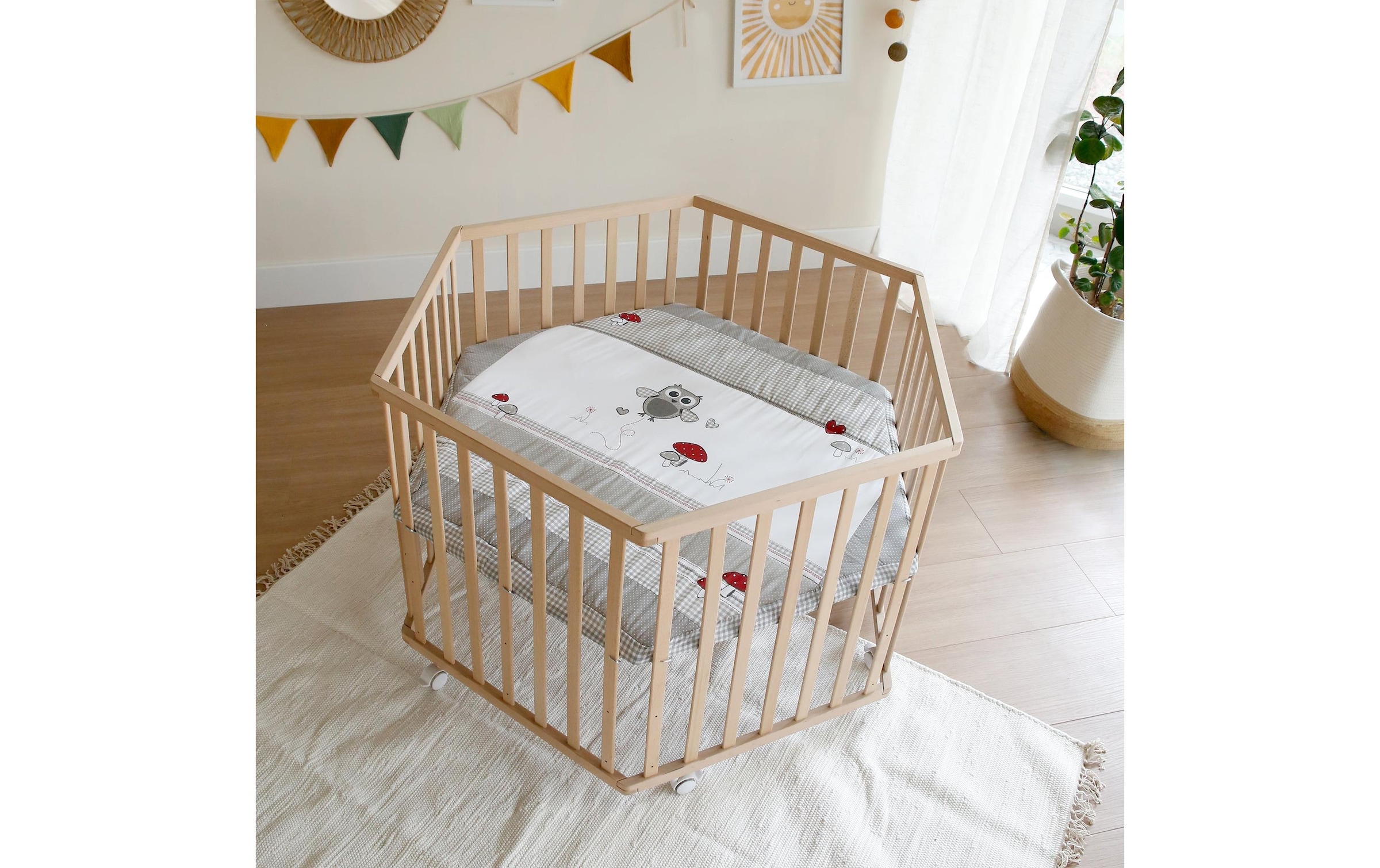 roba® Parc pour bébé »Adam und Eule«