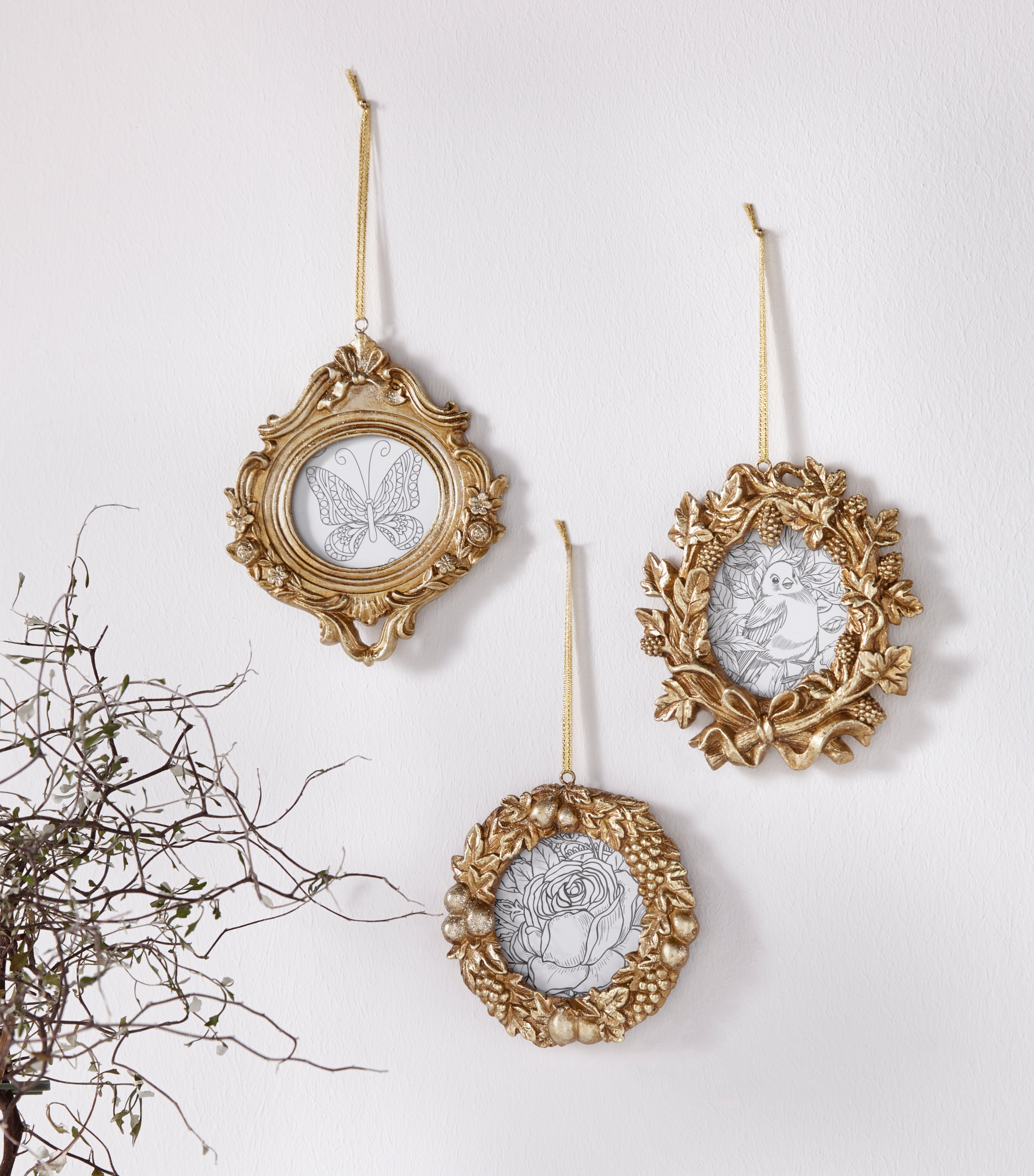 Image of DELAVITA Bilderrahmen, (Set, 3 St.), glamouröser Rahmen, goldfarben bei Ackermann Versand Schweiz