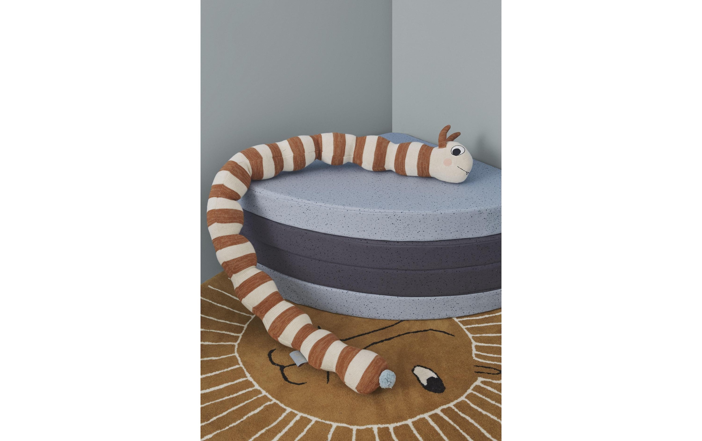 OYOY Kinderteppich »Löwe Ø 95 cm, Braun«