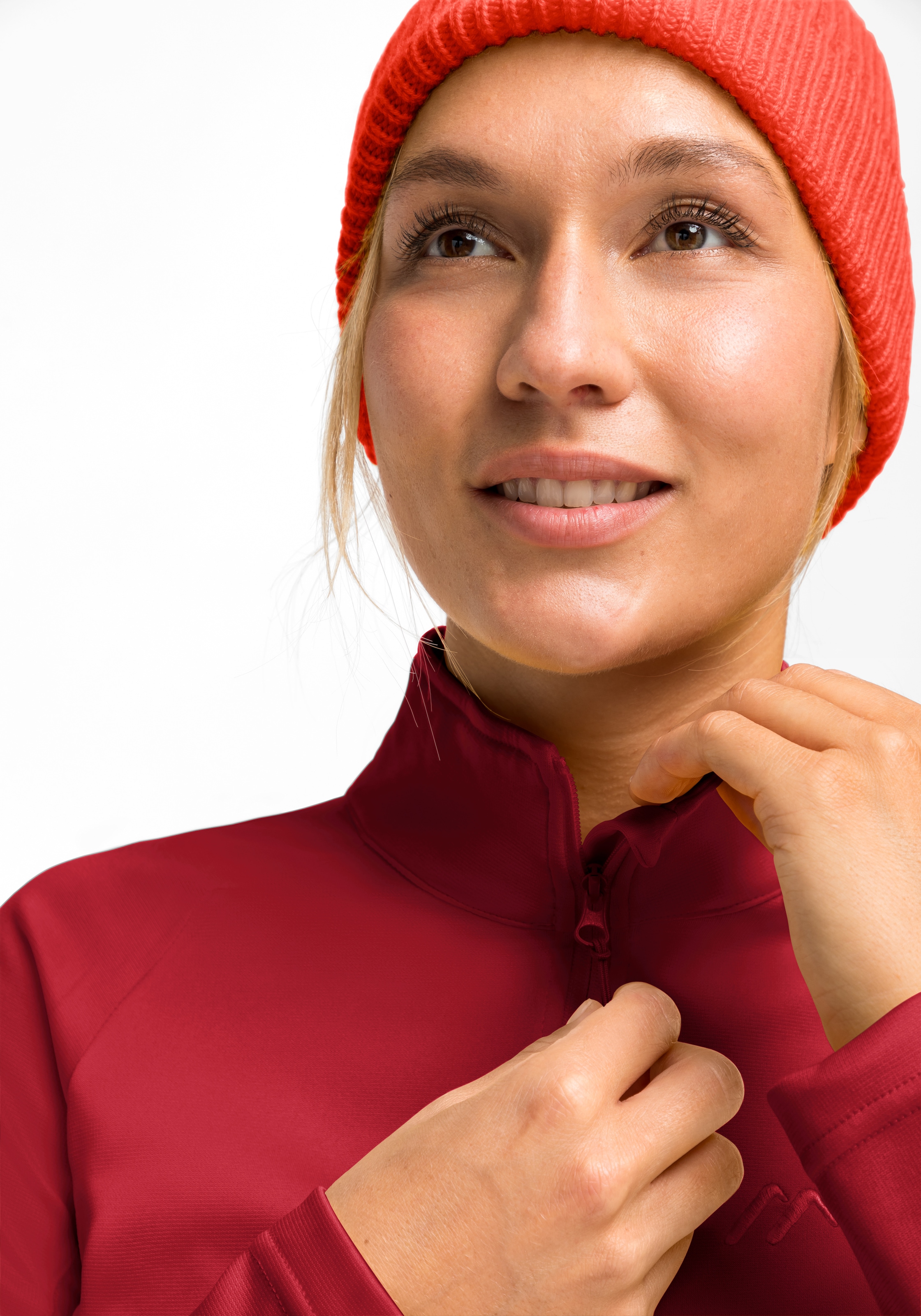 Maier Sports Fleecepullover »Eva«, Damen Fleece, funktioneller Midlayer, Half-Zip, Regular Fit