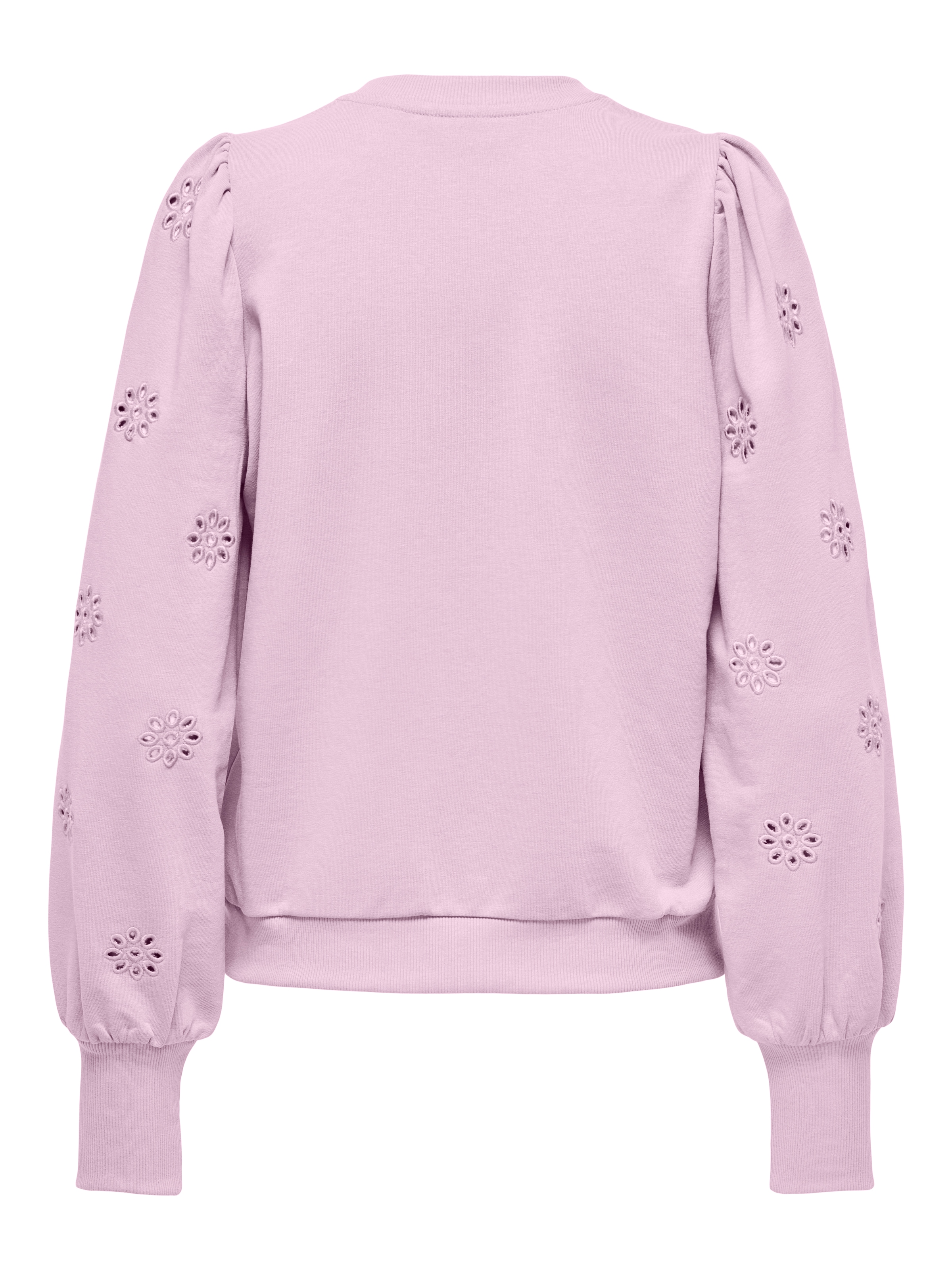 ONLY »ONLFEMME L/S PUFF EMBROIDERY UB SWT«, mit Puffärmeln mit wunderschöner Lochstickerei
