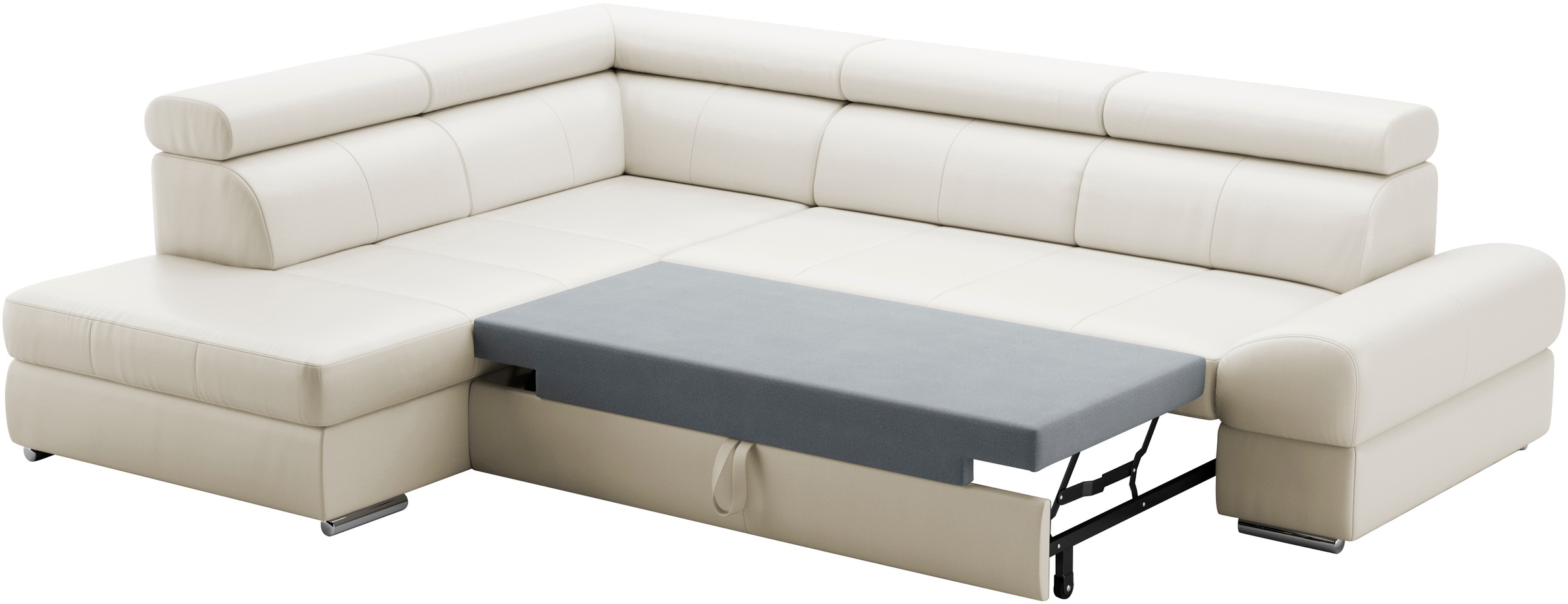 sit&more Ecksofa »Broadway L-Form«, mit verstellbaren Kopfteilen, wahlweise mit Bettfunktion