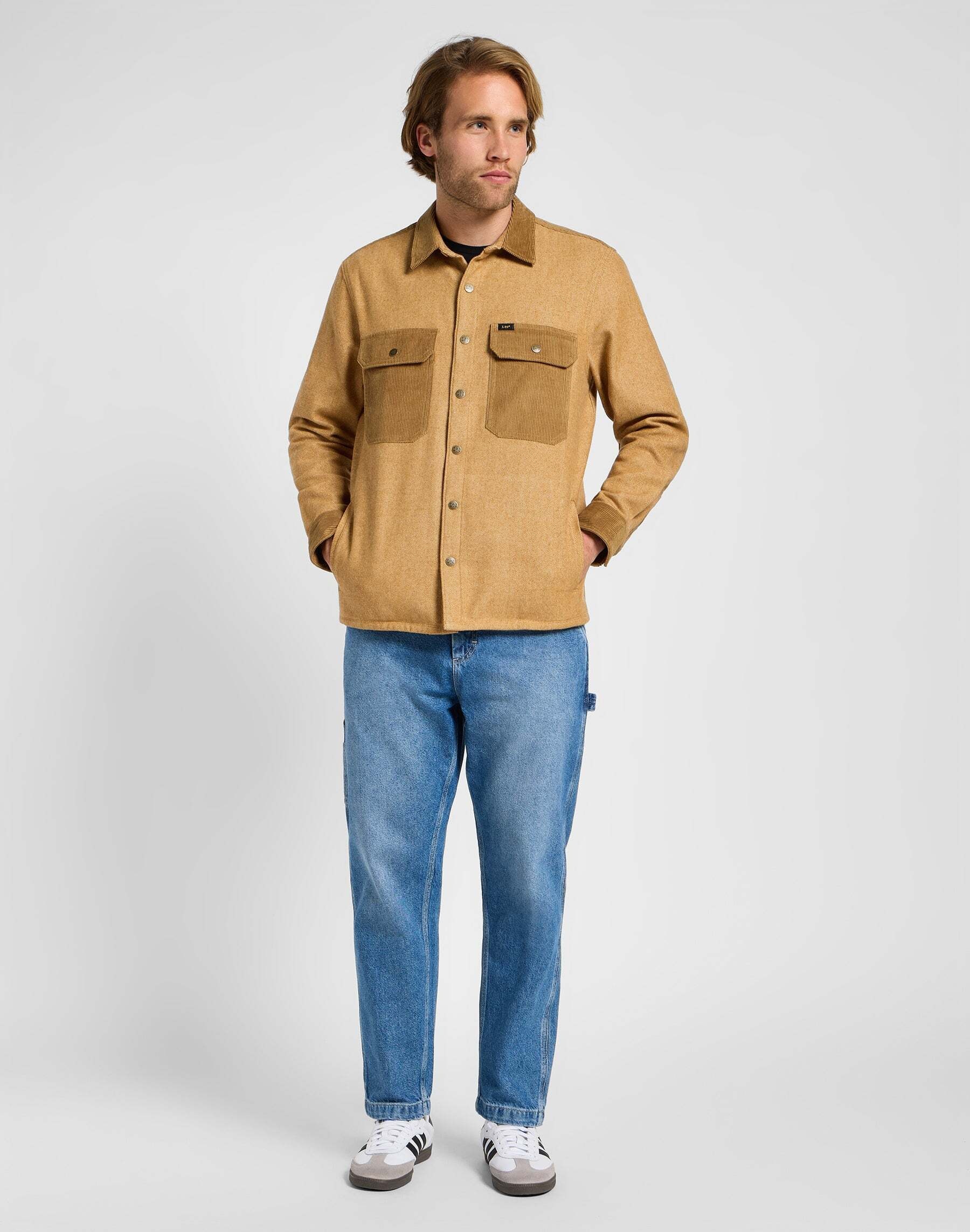 Lee® Langarmhemd »LEE Langarmhemd Mixed Fabric Shirt«