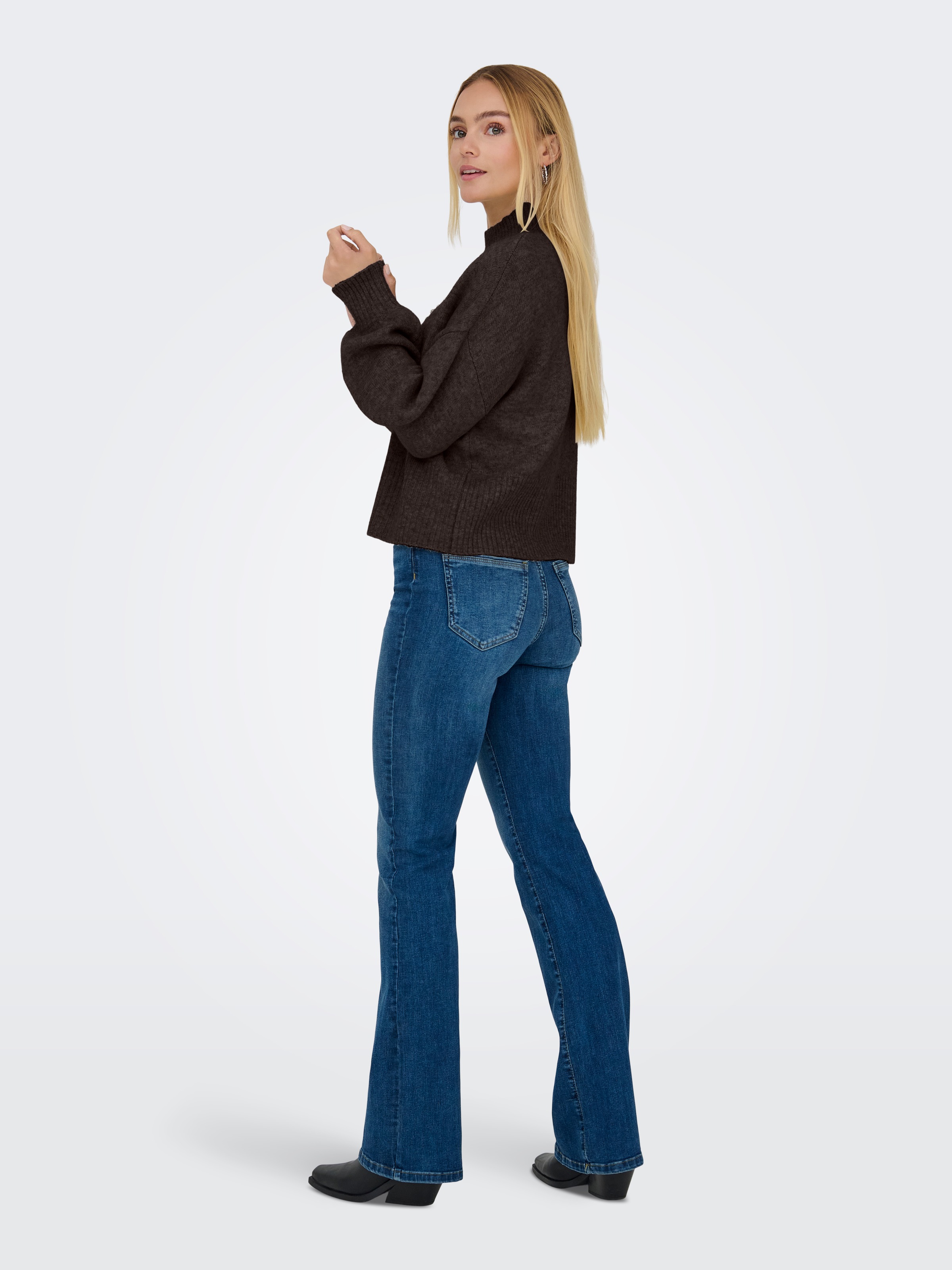 ONLY Strickpullover »ONLWAKEFIELD LIFE LS BLING HIGHNECK KNT«