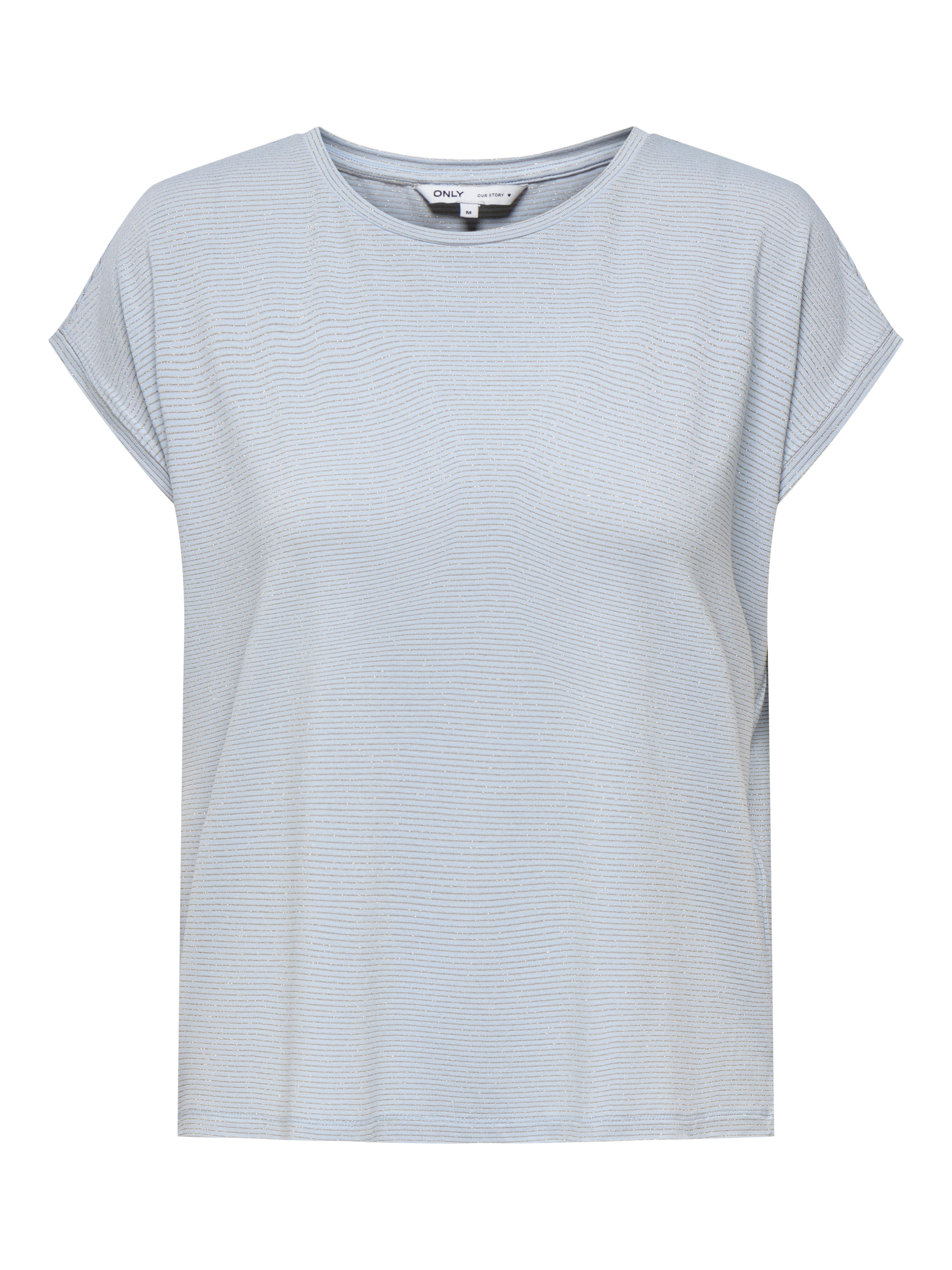 ONLY Kurzarmshirt »ONLCLAUDIA S/S GLITTER STRIPE TOP JRS«