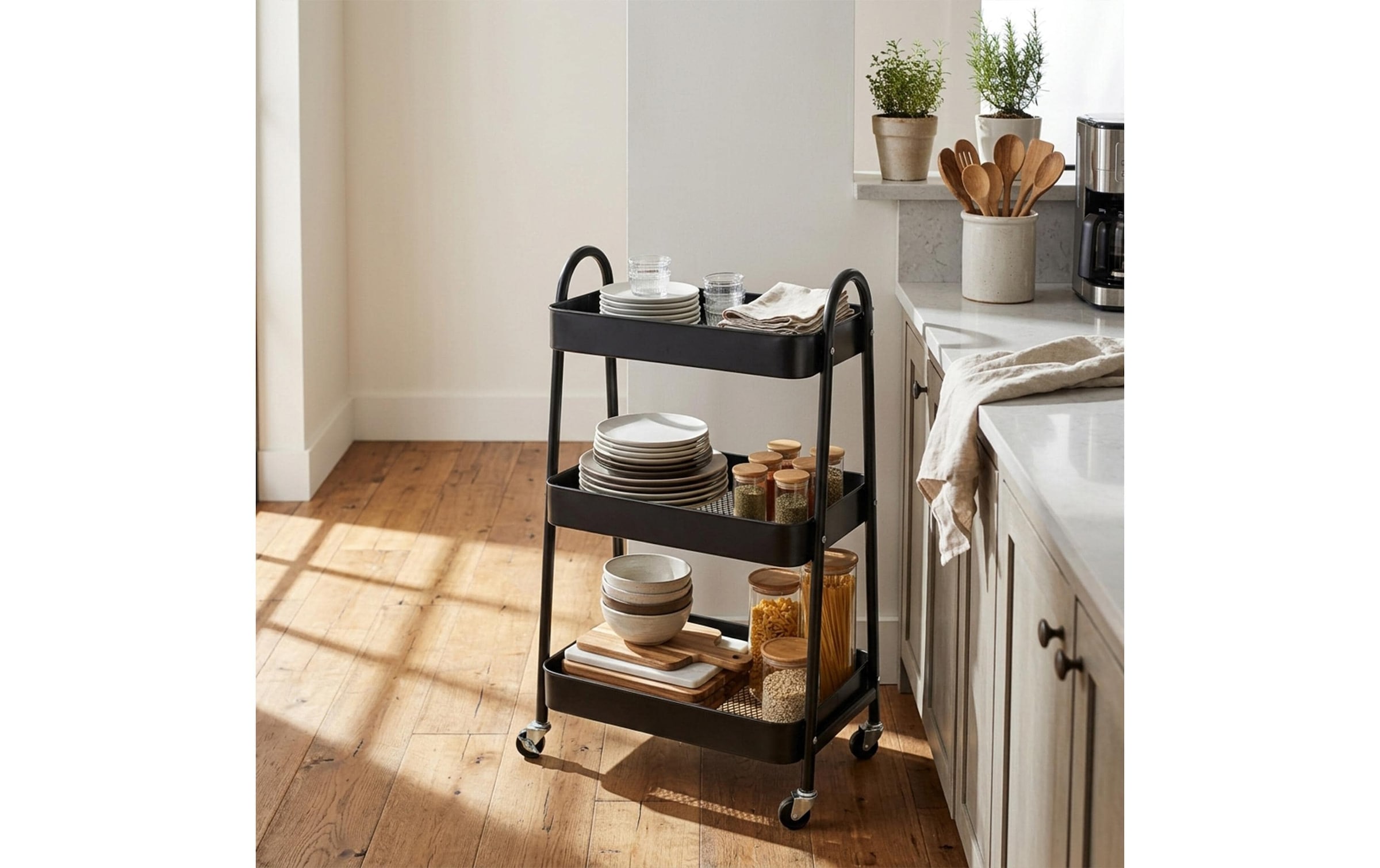 relaxdays Chariot de cuisine »44 x 80 x 32 cm«