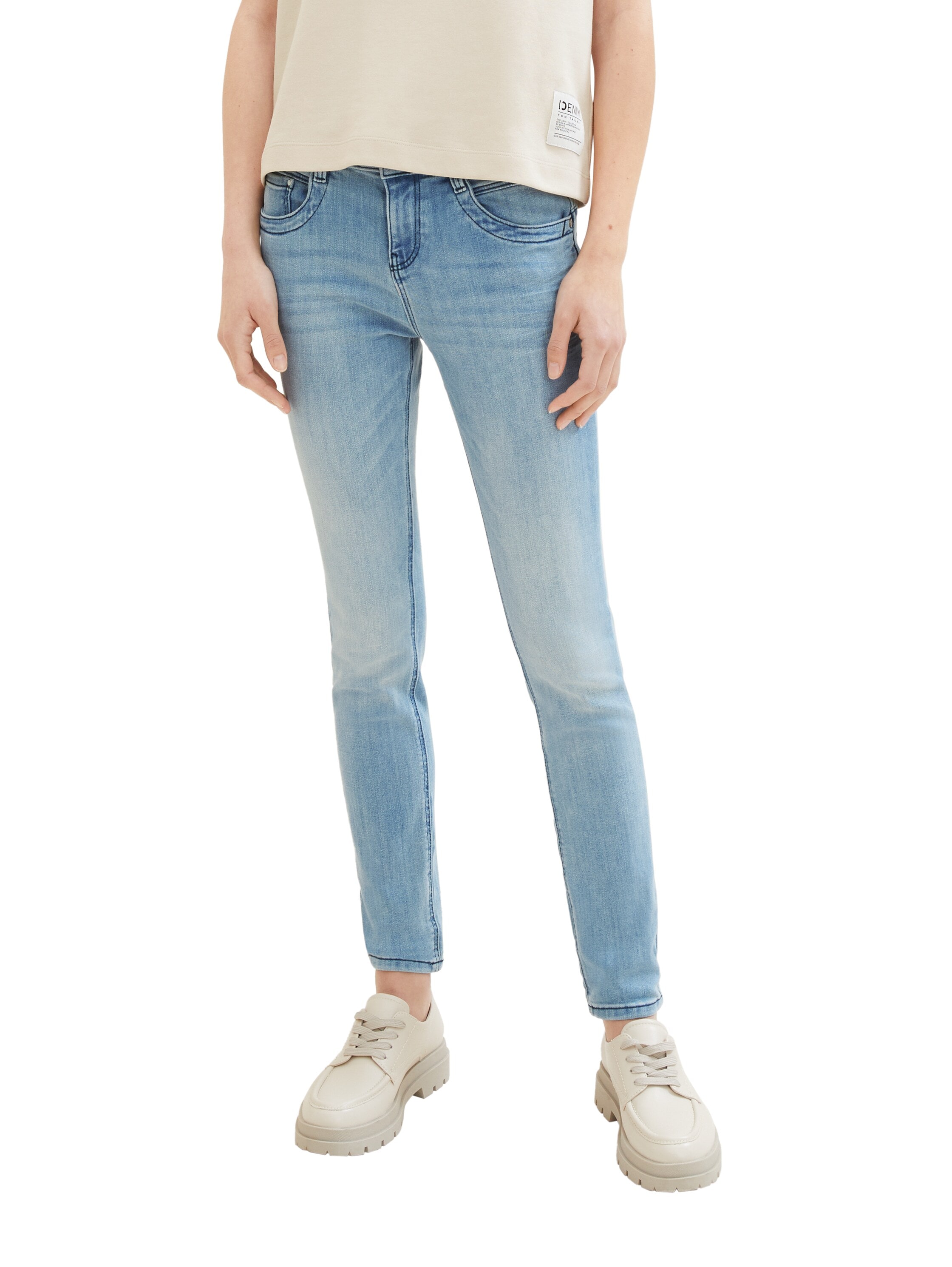 TOM TAILOR 5-Pocket-Jeans »Tapered Relaxed«, mit Kordel am Bund-Tom Tailor 1