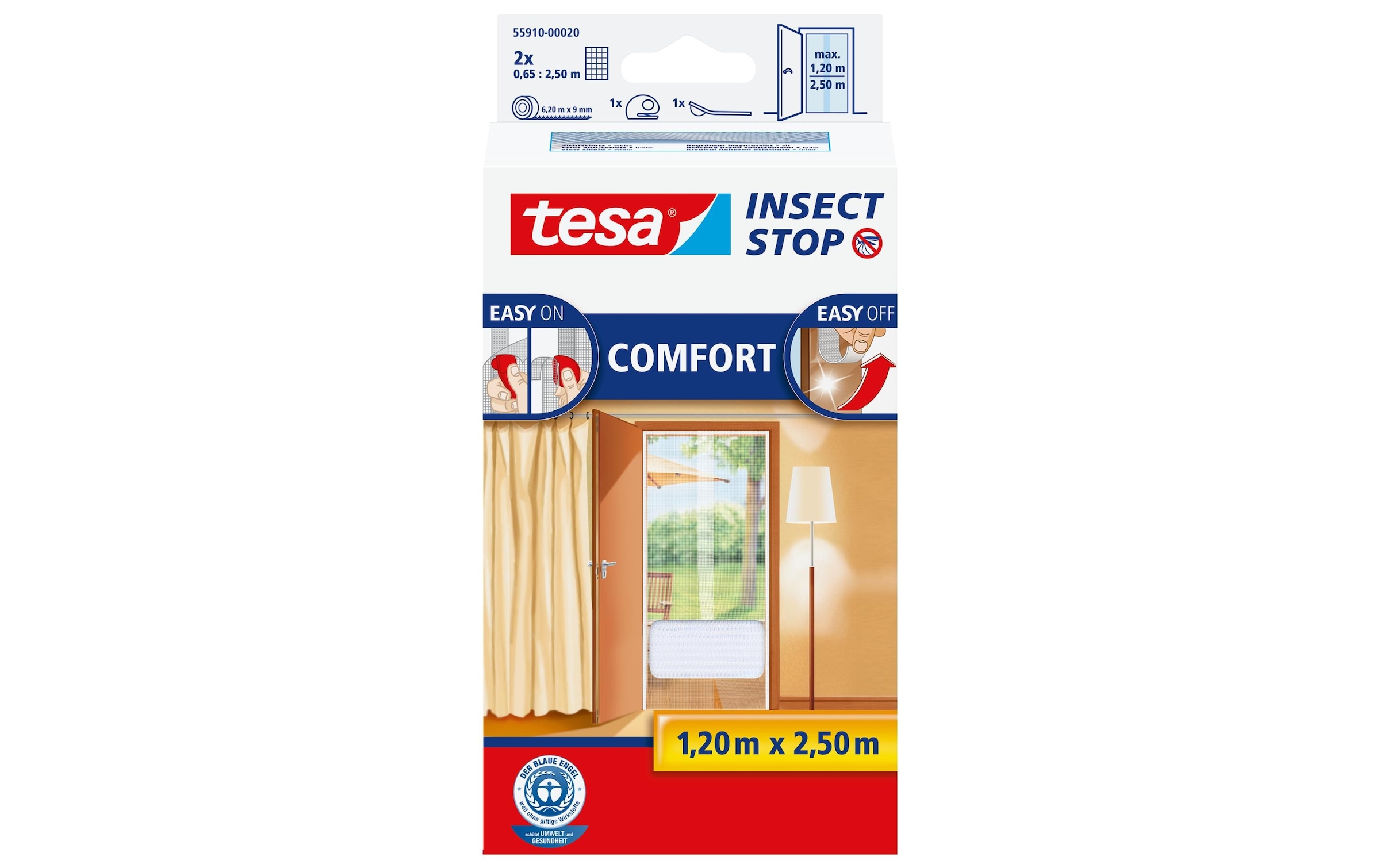 tesa Moskitonetz »Insect Stop Comfort Türen weiss«