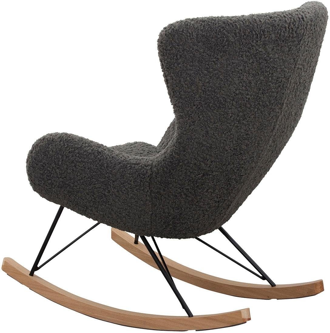 SalesFever Schaukelsessel »Entspannender Schaukelsessel«, In charmantem Teddyfell-Design