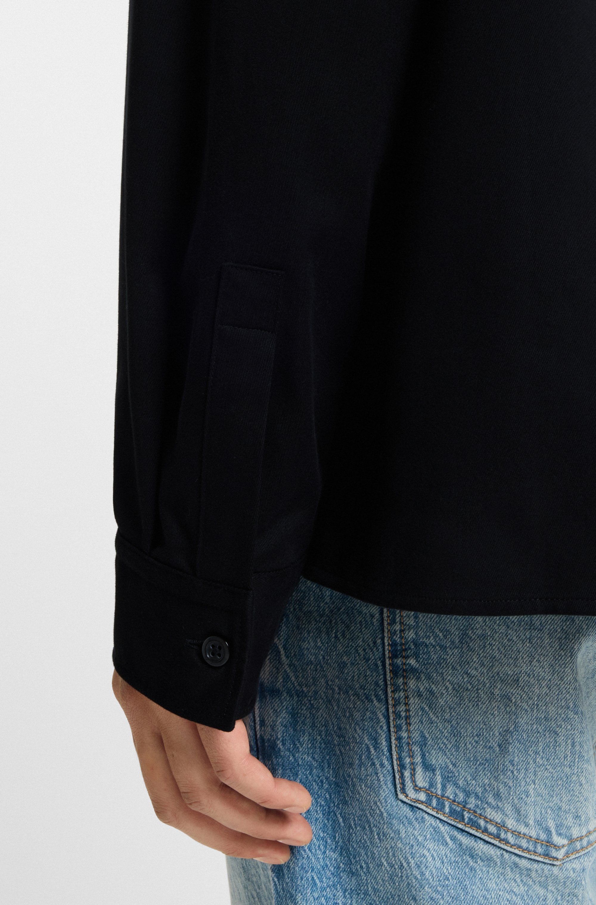 HUGO Blue Langarmhemd »Ekynone« mit Brusttaschen