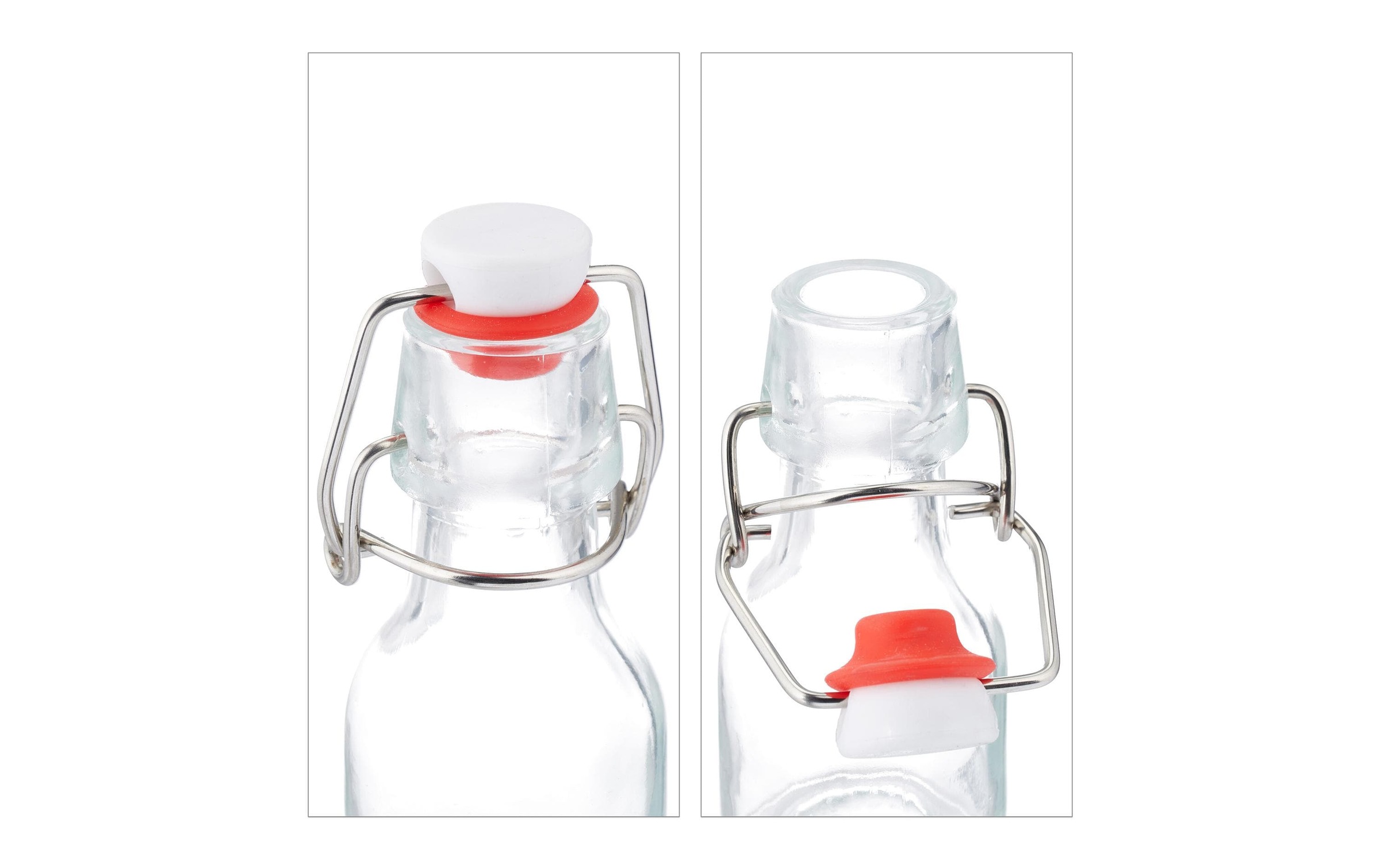 relaxdays Vorratsglas »mit Bügelverschluss 30 Stück, 50 ml«, (1 tlg.)