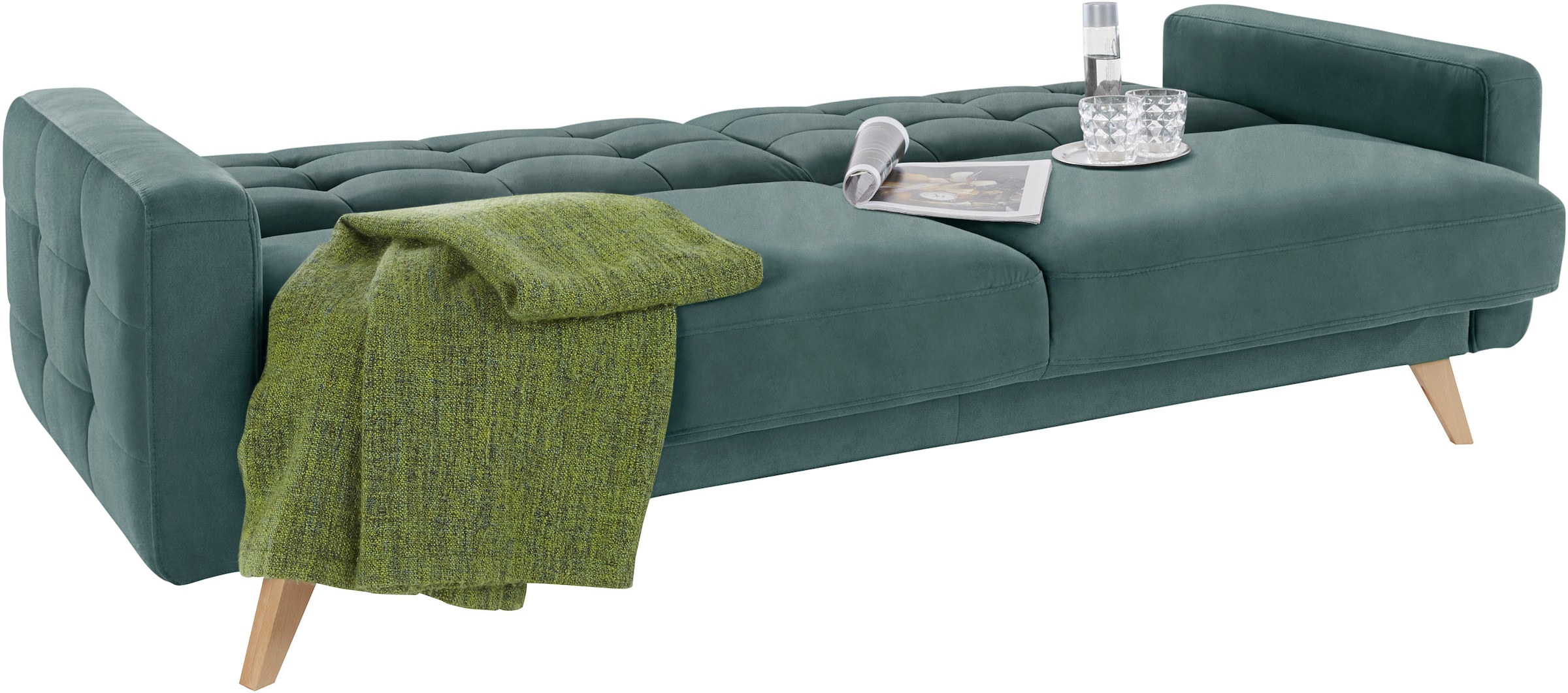 exxpo - sofa fashion 3-Sitzer »Nappa, kompakt und komfortabel, bequem, zeitloses Design, L-Form«, tolle Detailverarbeitung