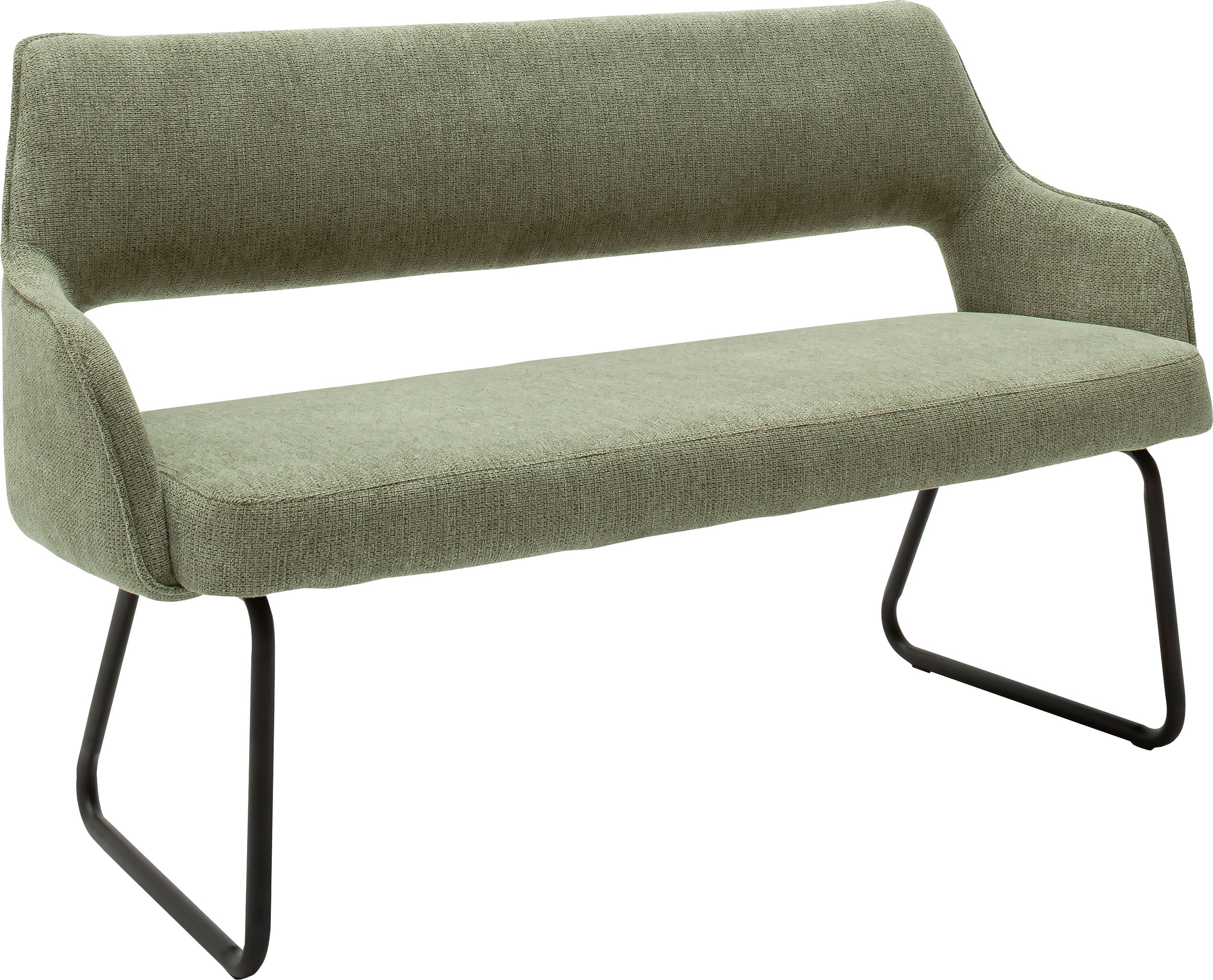 MCA furniture Polsterbank »Bangor«, Sitzbank frei im Raum stellbar,Stoffbezug, Breite 175 cm