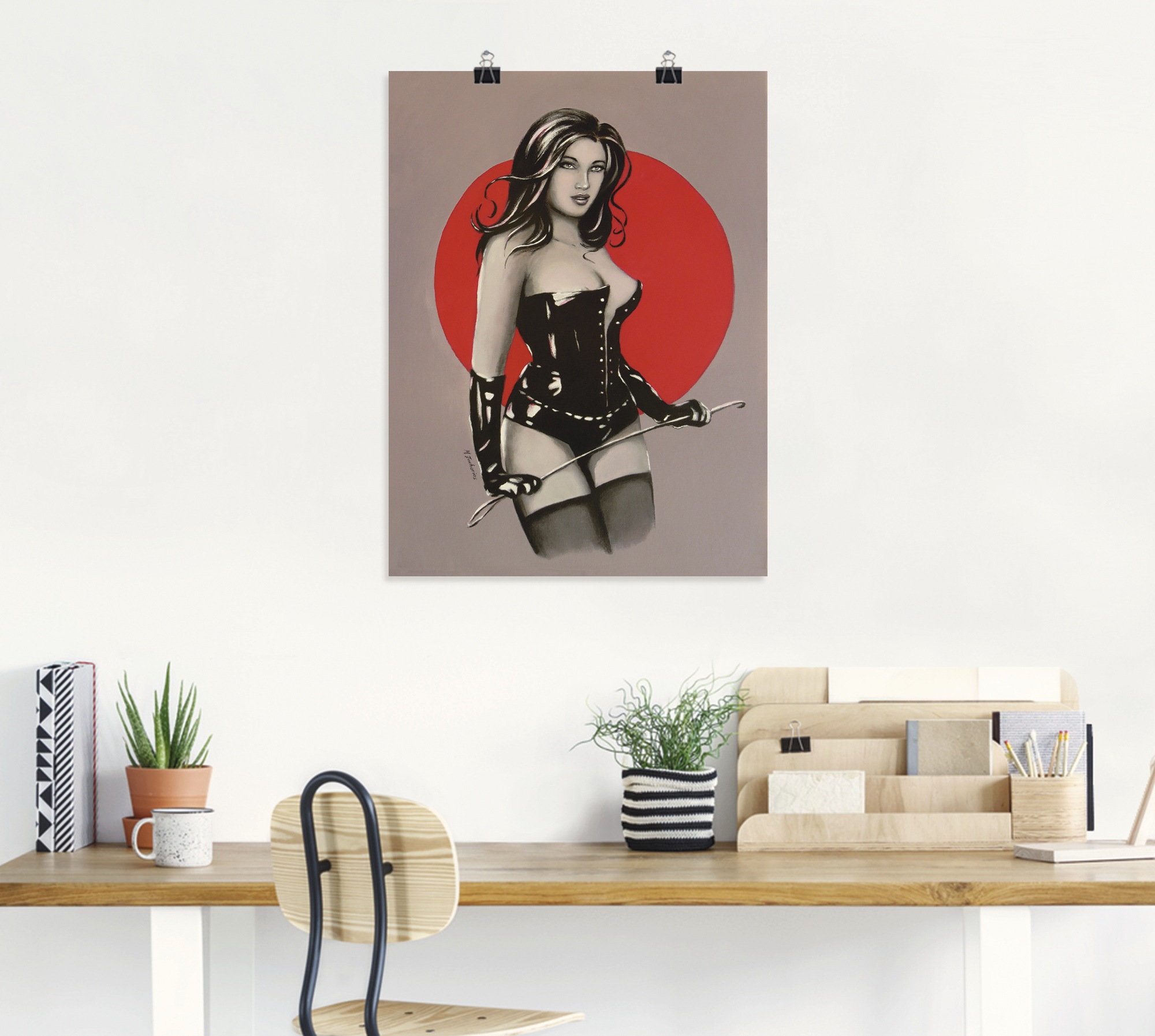 Poster »Mistress Herrin der Lust - Malerei«, Frau, (1 St.), als Alubild, Leinwandbild,...