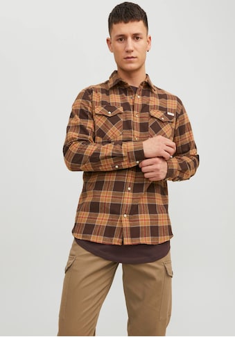 Langarmhemd »JJSHERIDAN FALL CHECK SHIRT LS«