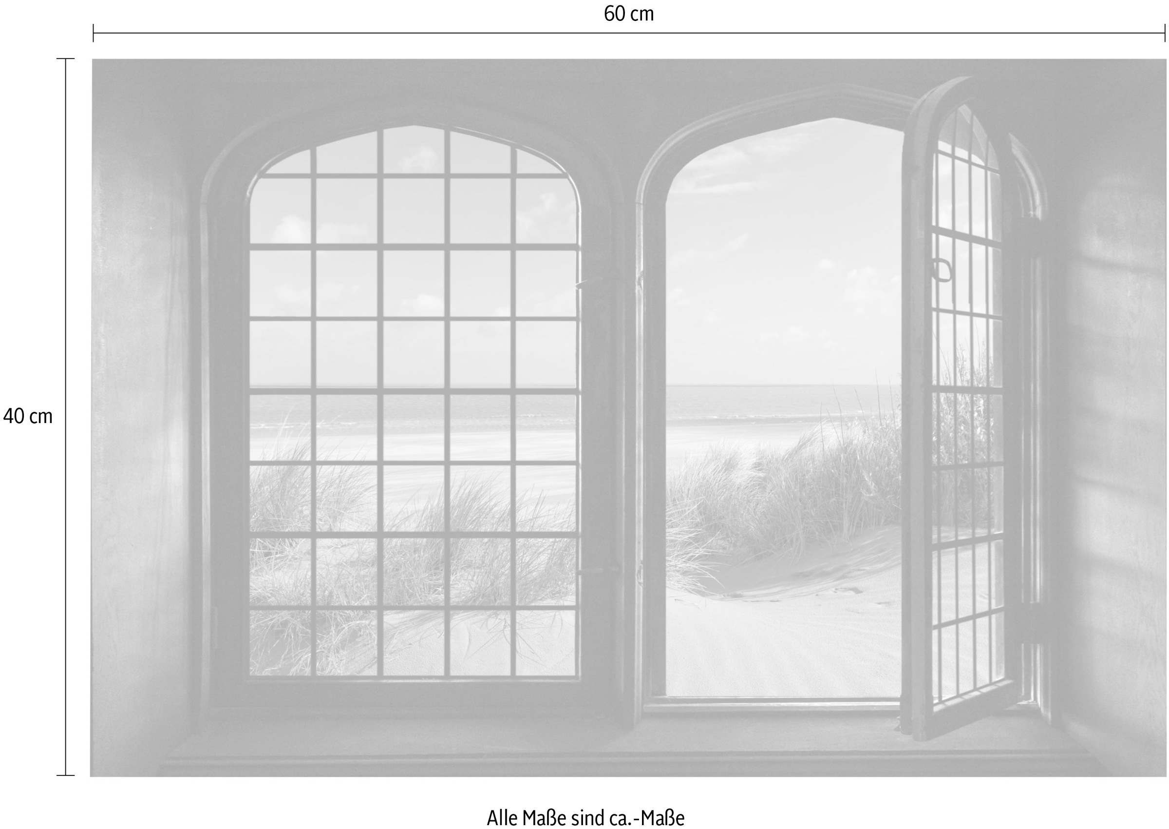 queence Wandsticker »Sylt« Wandsticker, Wandbild, selbstklebend, 3D, Fenster
