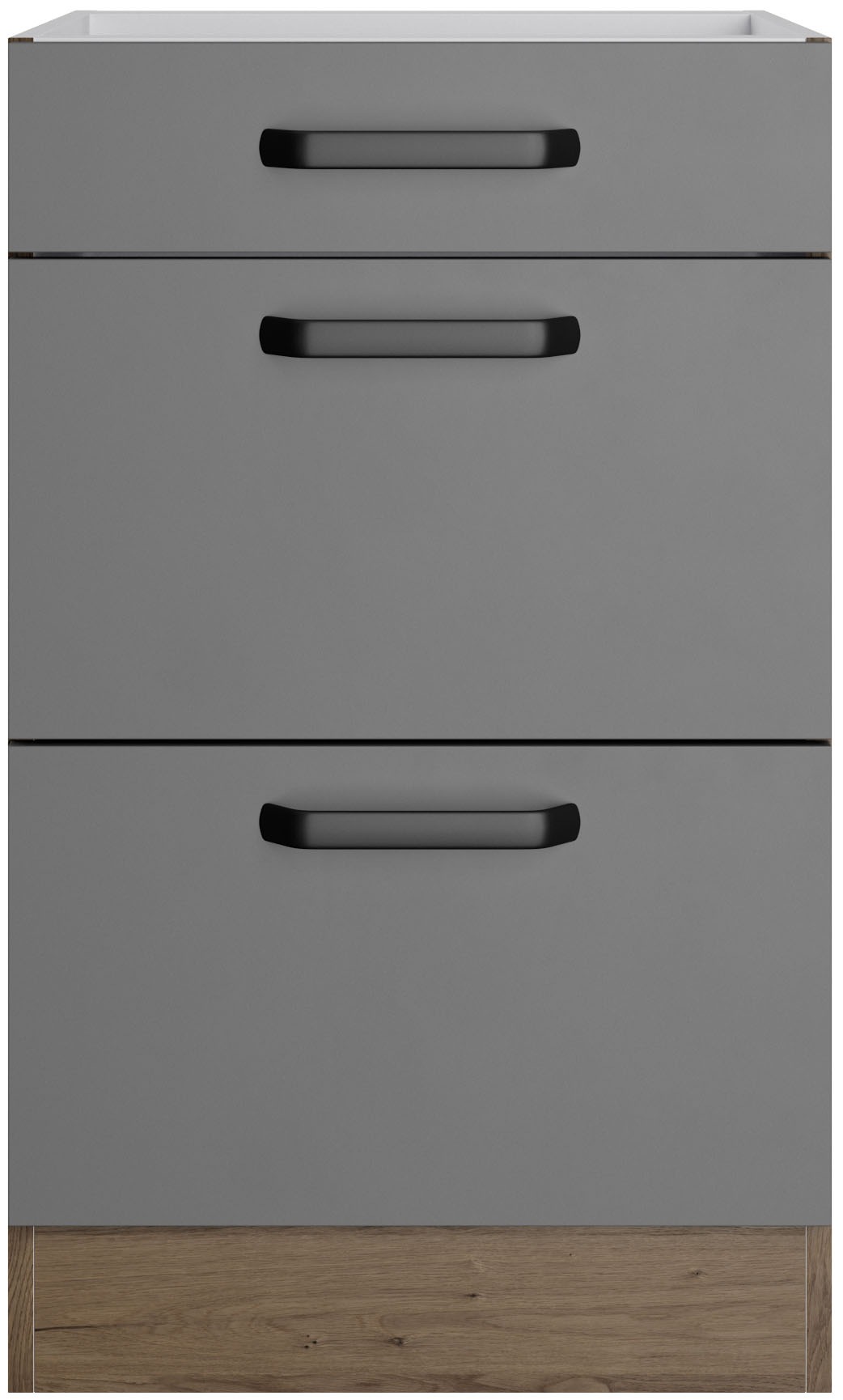 wiho Küchen Armoire basse »Elba« Breite 50 cm, mit zwei Auszügen