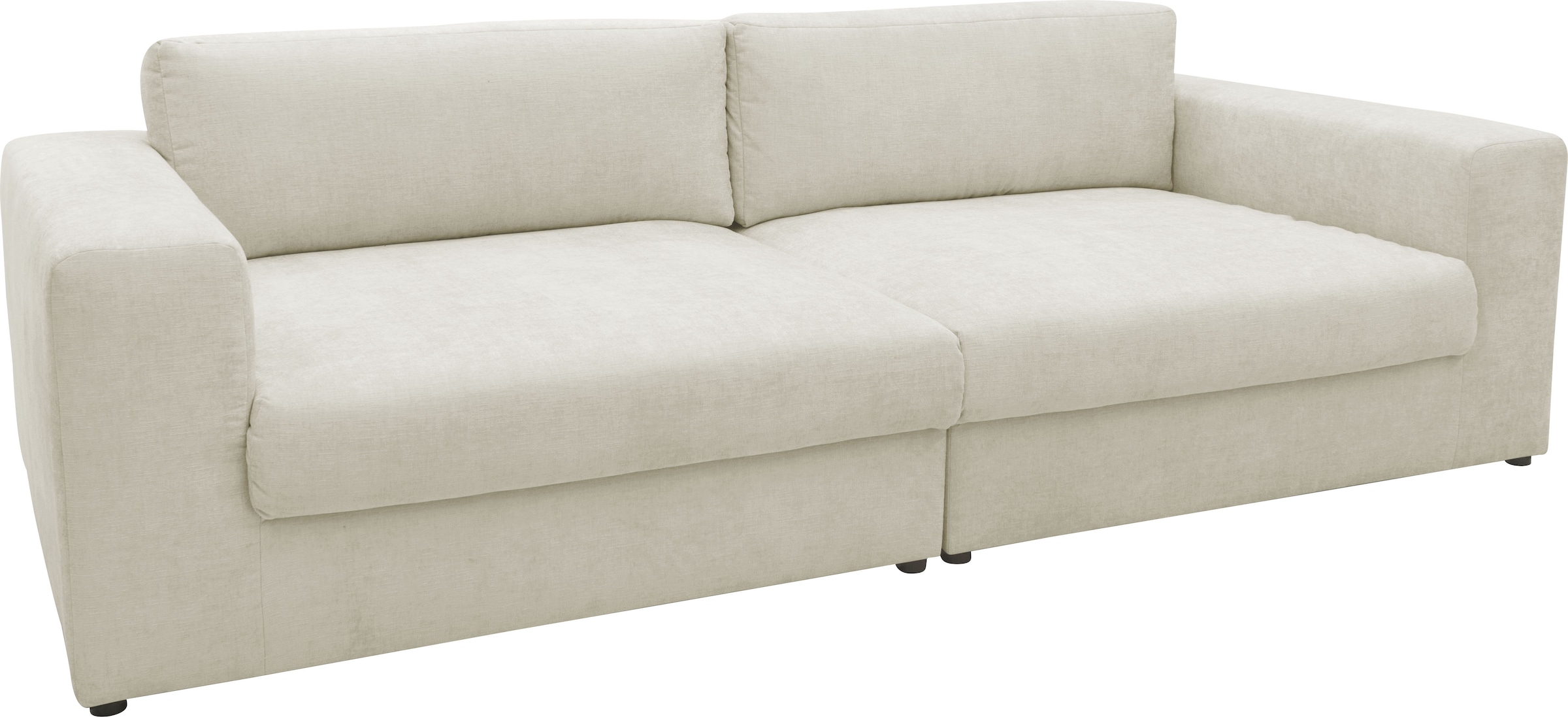 DOMO collection Big-Sofa »Dundee Megasofa Breite 276 cm, Taschenfederkern, fester Sitzkomfort« pflegeleichter, edler Strukturstoff in Chenille-Optik