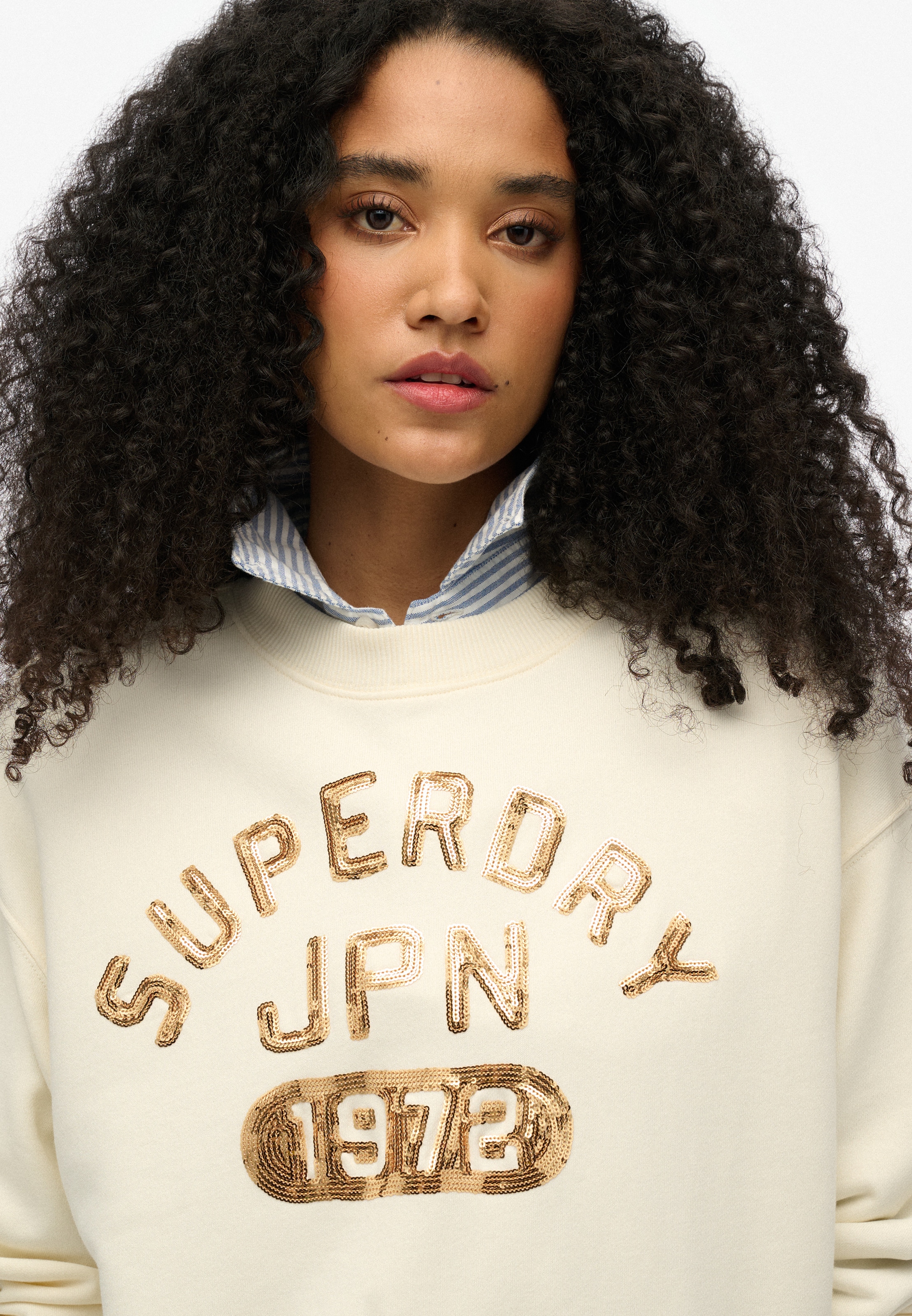 Superdry Sweatshirt »EMBELLISHED VARSITY LOOSE CREW«