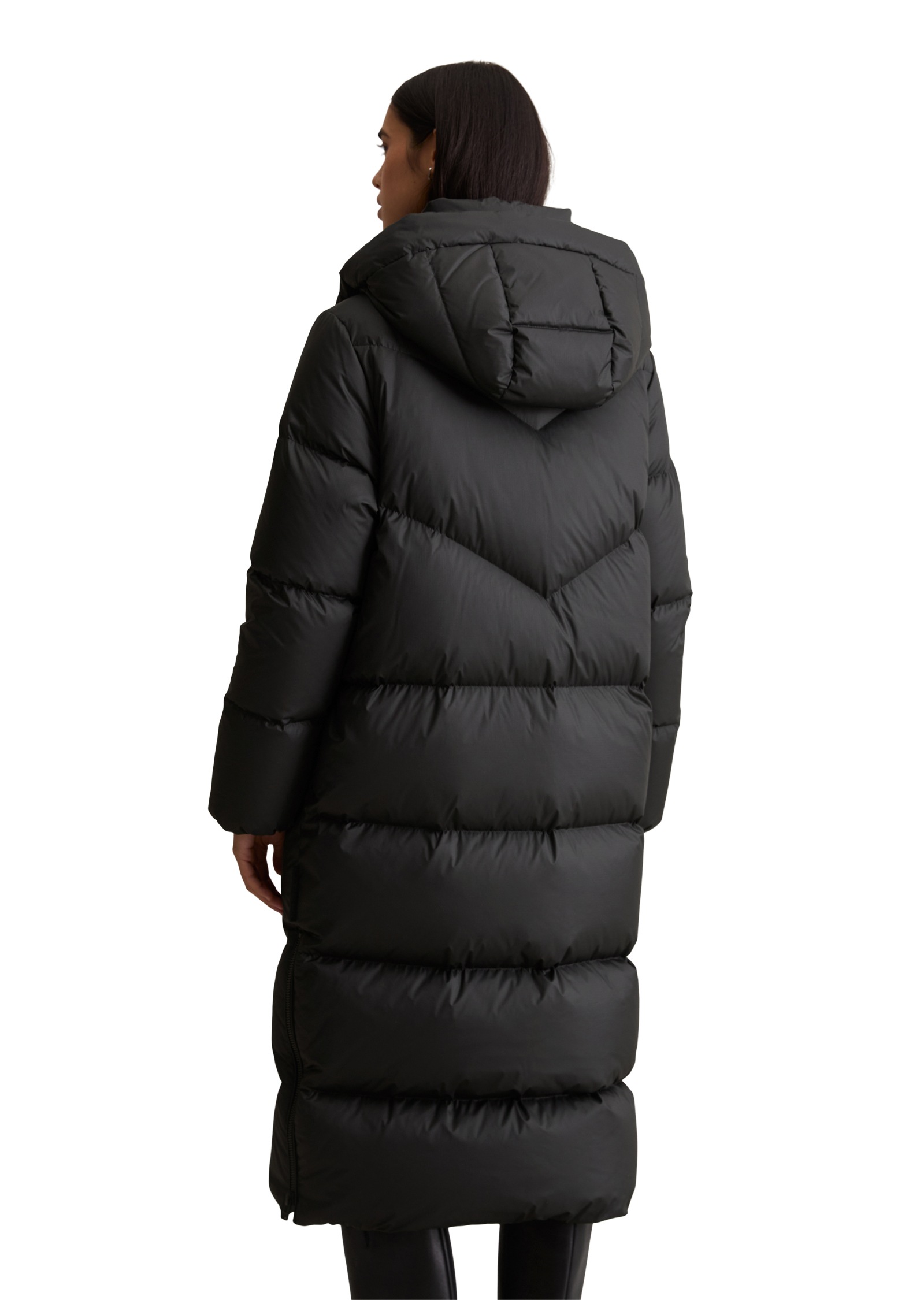 Marc O'Polo DENIM Daunenmantel Wintermantel, 2-Wege-Reissverschluss, relaxed fit, Kapuze abnehmbar