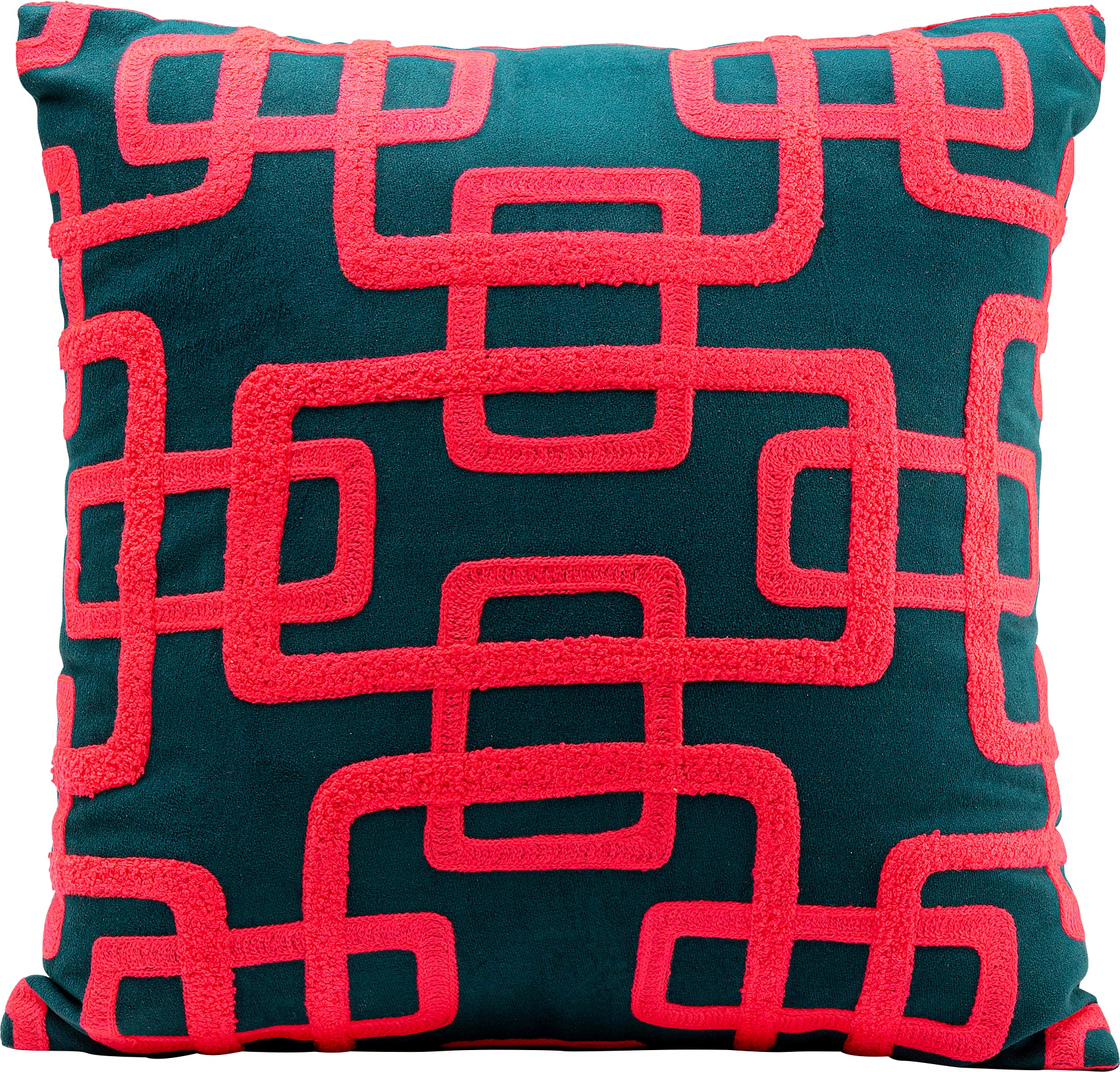 Image of Kare Design Dekokissen "Chain Pink, Kissenhülle mit Füllung, 45x45 cm" stützt Kopf und Nacken angenehm und sorgt für erholsamen Schlaf