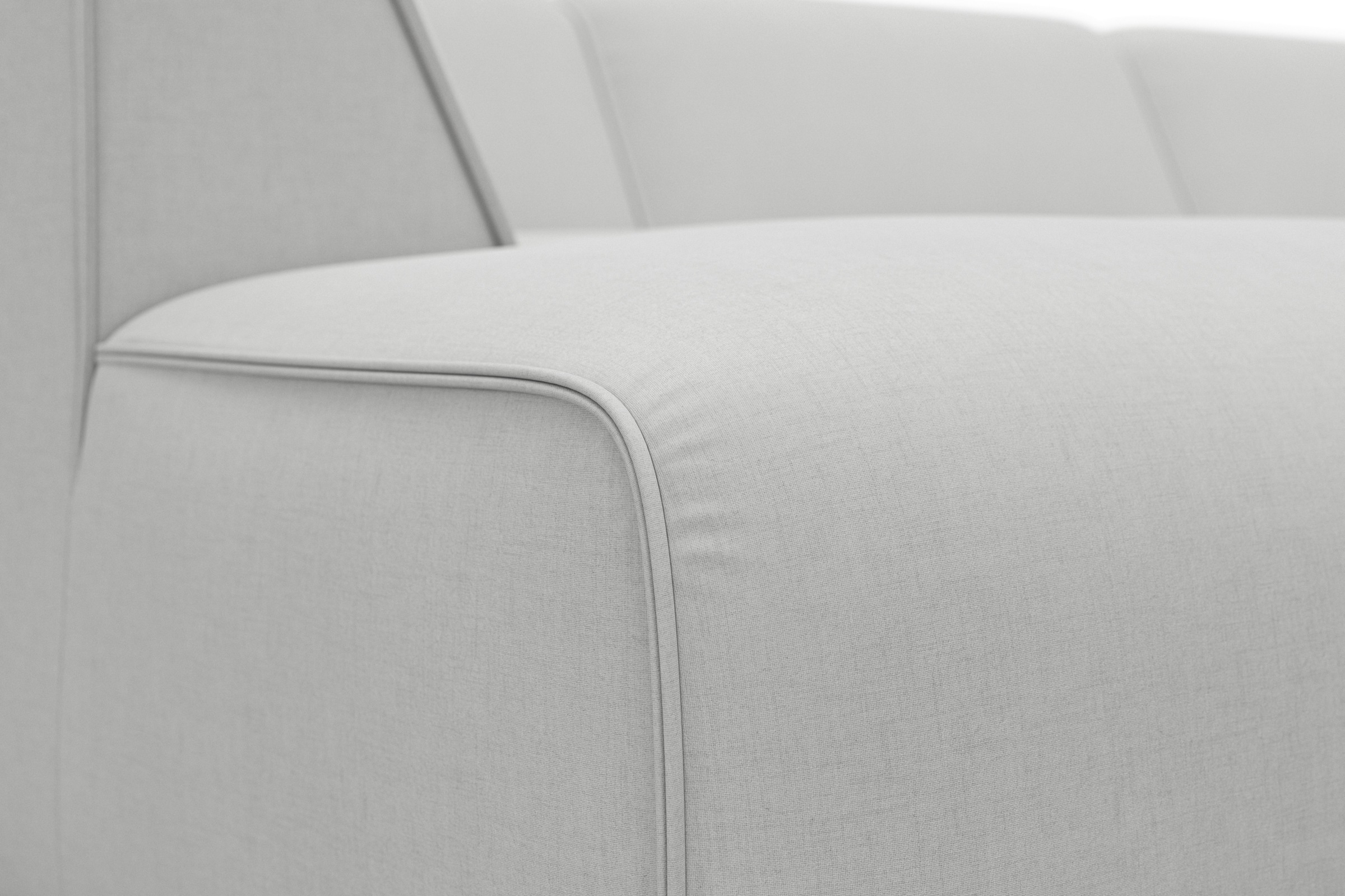 RAUM.ID Wohnlandschaft »Merid U-Form, jederzeit durch Module erweiterbar, B/T/H: 367/206/70 cm«, als Modul oder separat verwendbar, für individuelle Zusammenstellung