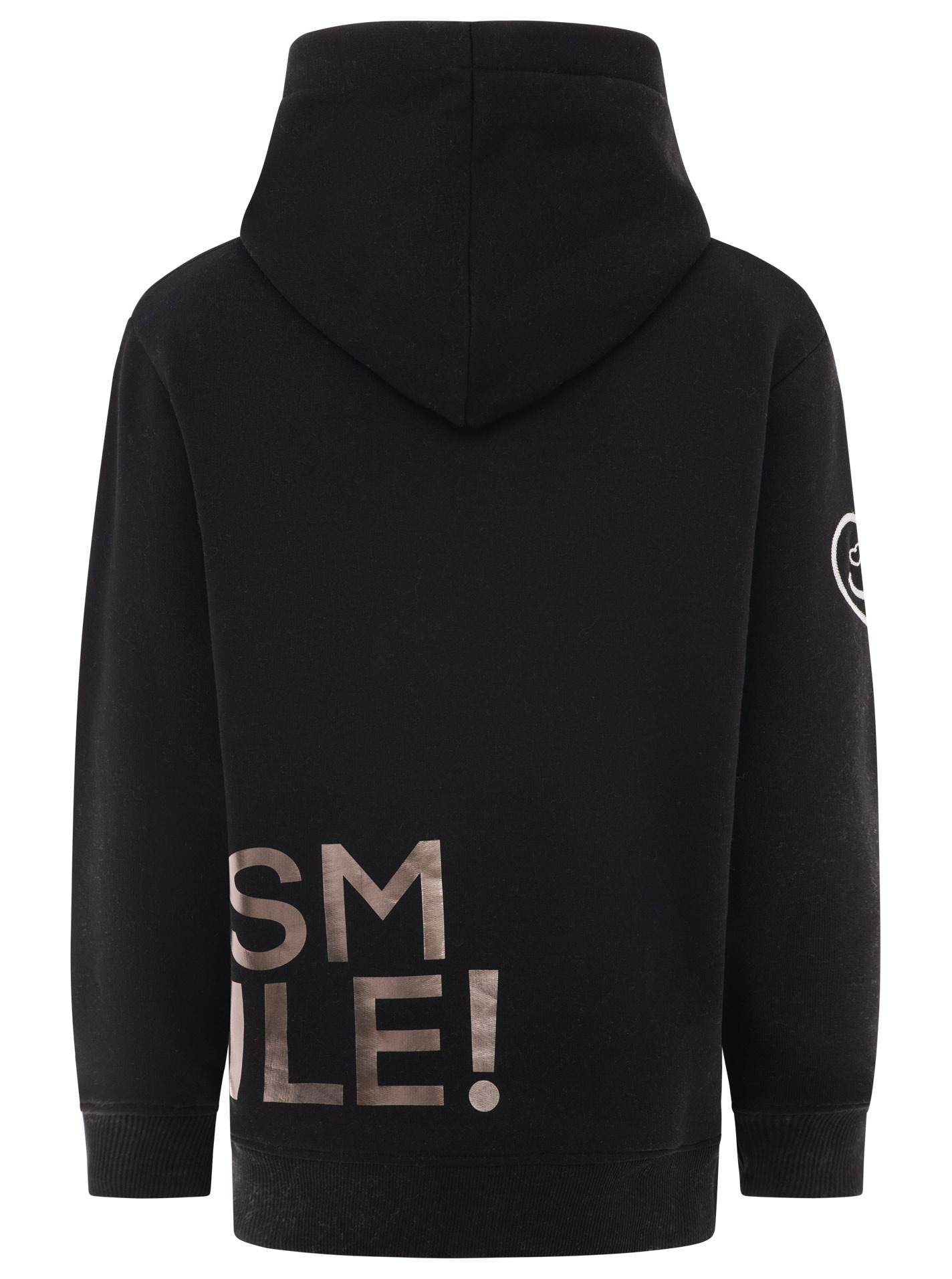 Zwillingsherz Hoodie »"Alissa Shiny"«, glänzender Print, Daumenloch, Kordel, gesticktes Herz am Ärmel
