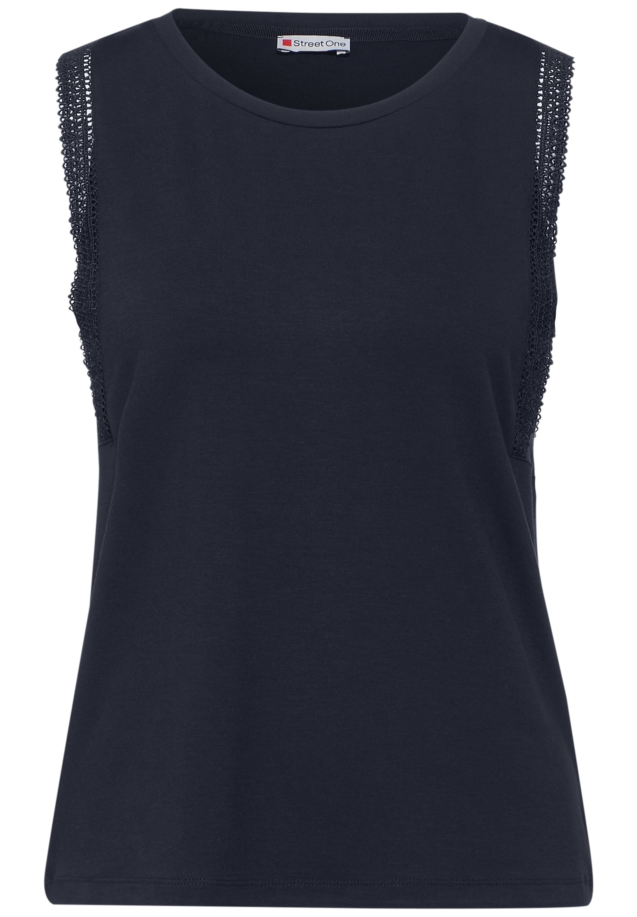 STREET ONE Shirttop mit Häkeldetail