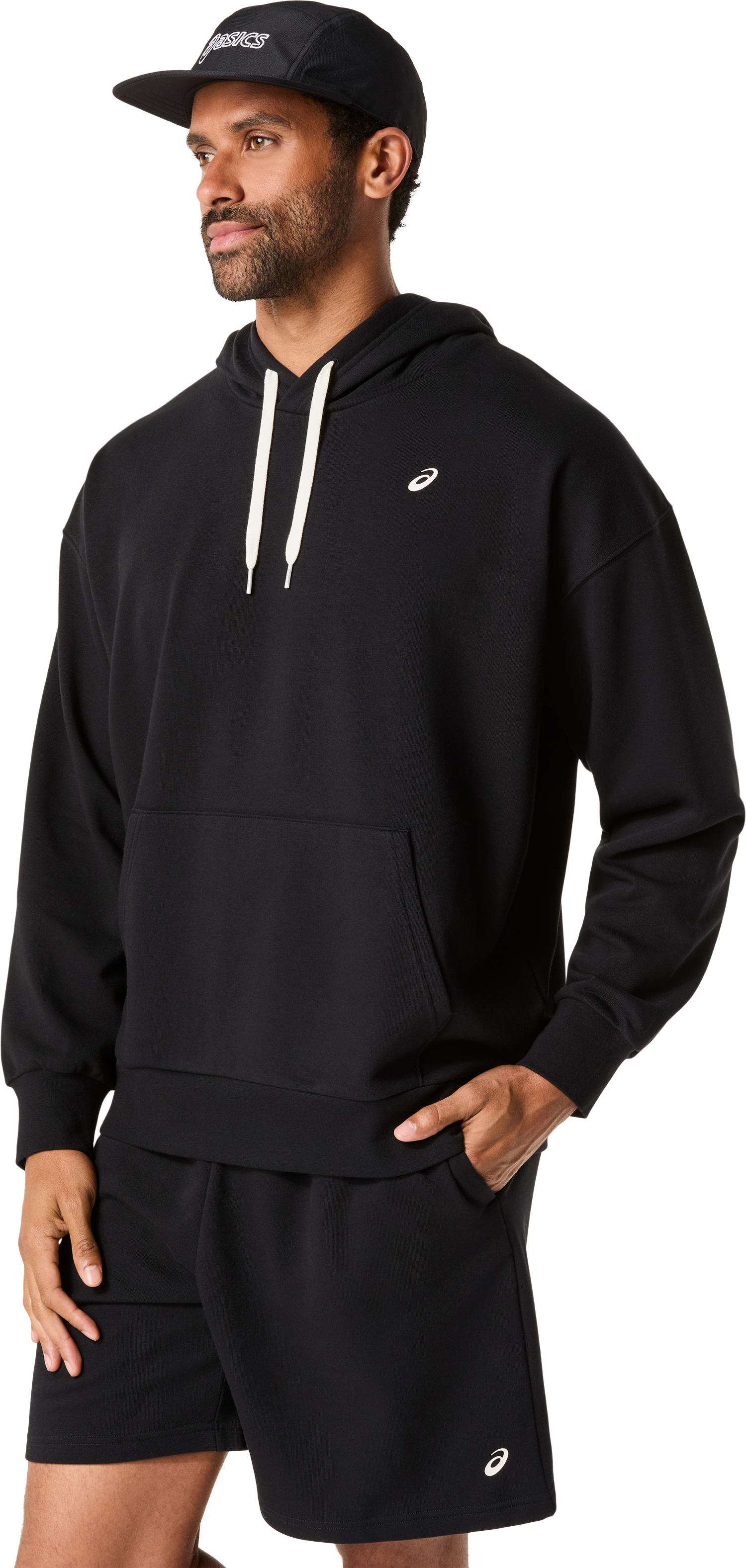 Asics Sweat à capuche »FRENCH TERRY RELAXED PULLOVER HOODIE«, mit Kängurutasche, sportlicher Stil
