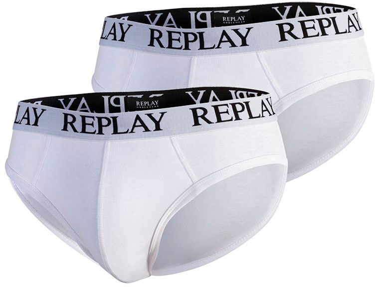 Image of Replay Slip »SLIP Basic Cuff Logo 2pcs Bo«, (Packung, 2er-Pack) bei Ackermann Versand Schweiz