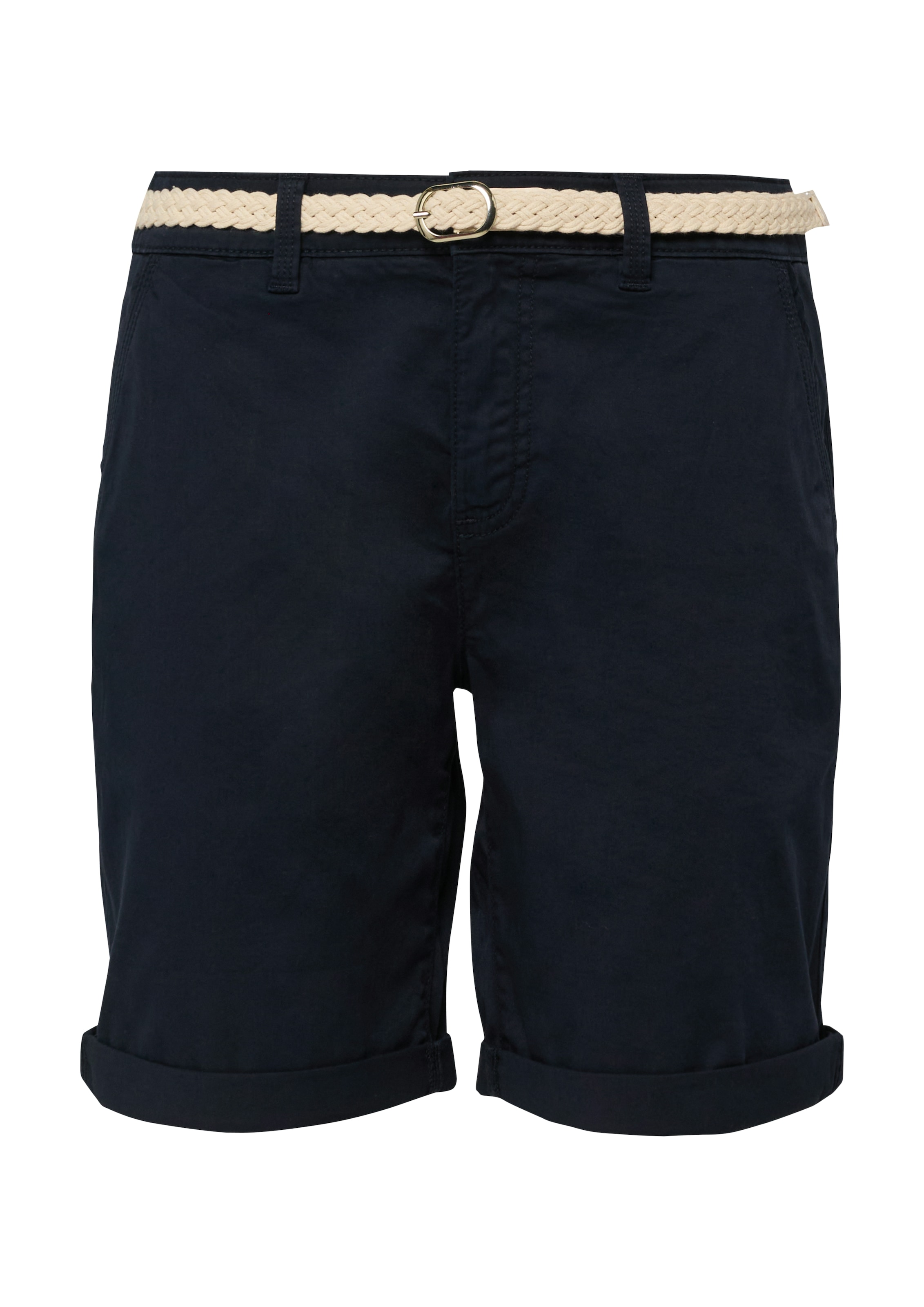 s.Oliver Bermuda  incl. ceinture tressée, stretch coton