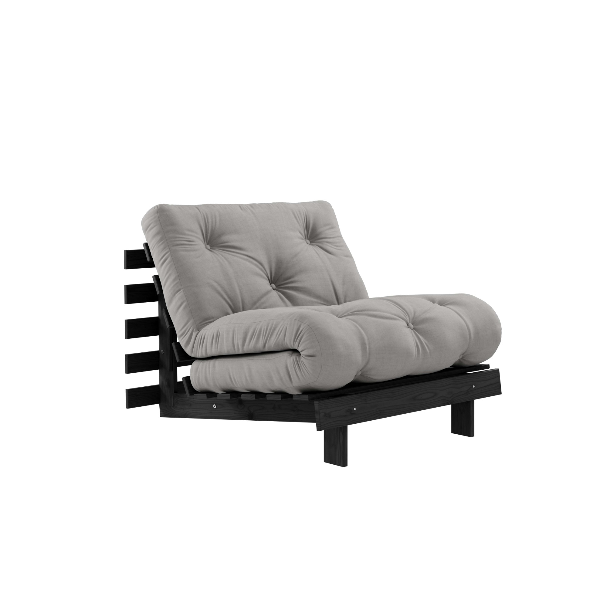 Image of Karup Design Daybett "Roots Sofa Bed, Schlafsofa, Bettfunktion, FSC-Massivholz, B: 90 cm" Erhältlich in Breite 90 cm, 140 cm oder 160 cm, Inkl. Futonmatratze. Made in Europe, minimalistisches Design